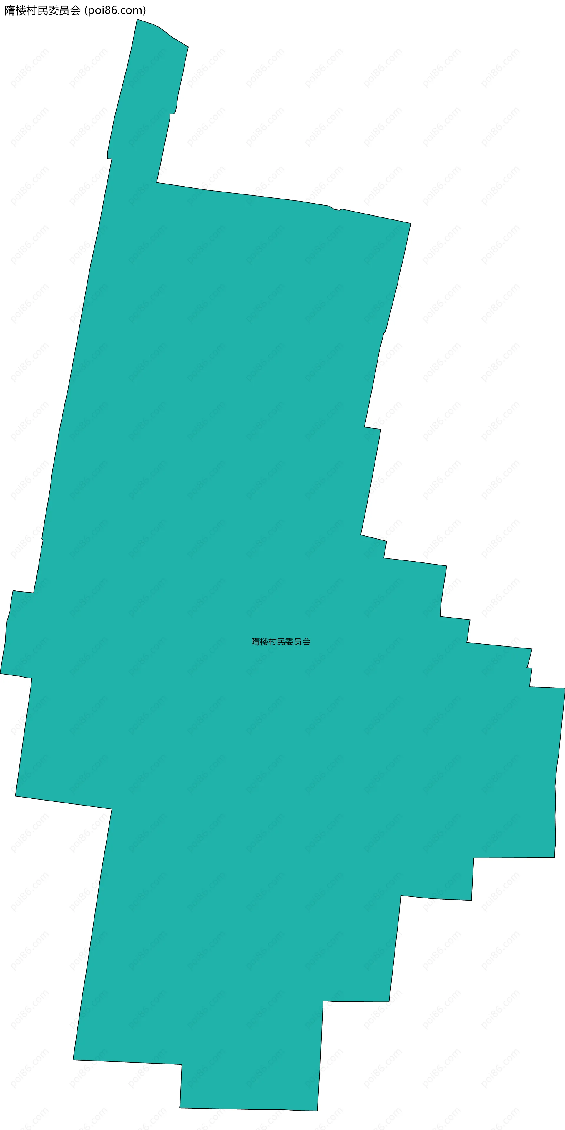 隋楼村民委员会边界地图
