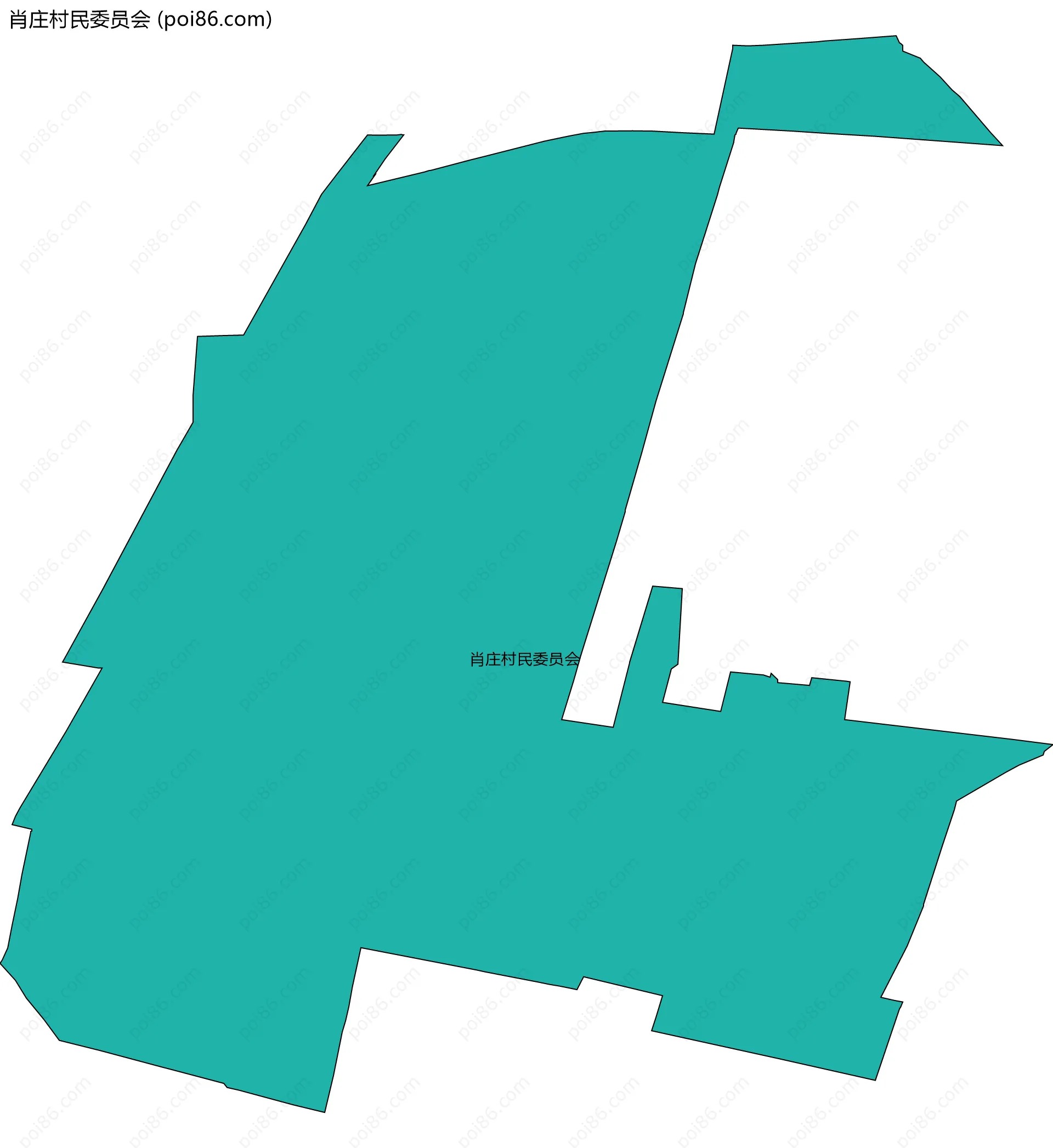 肖庄村民委员会边界地图