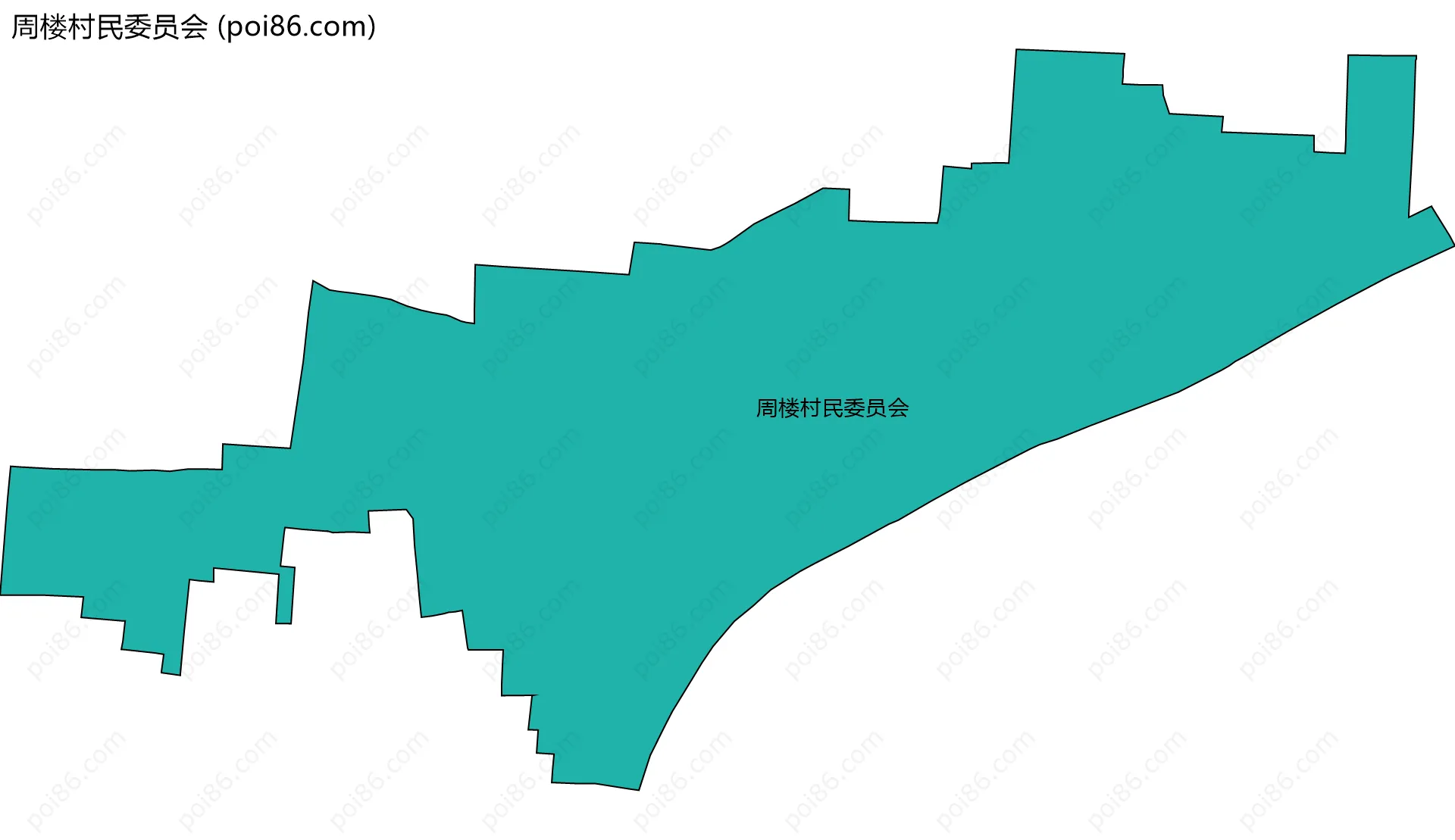 周楼村民委员会边界地图