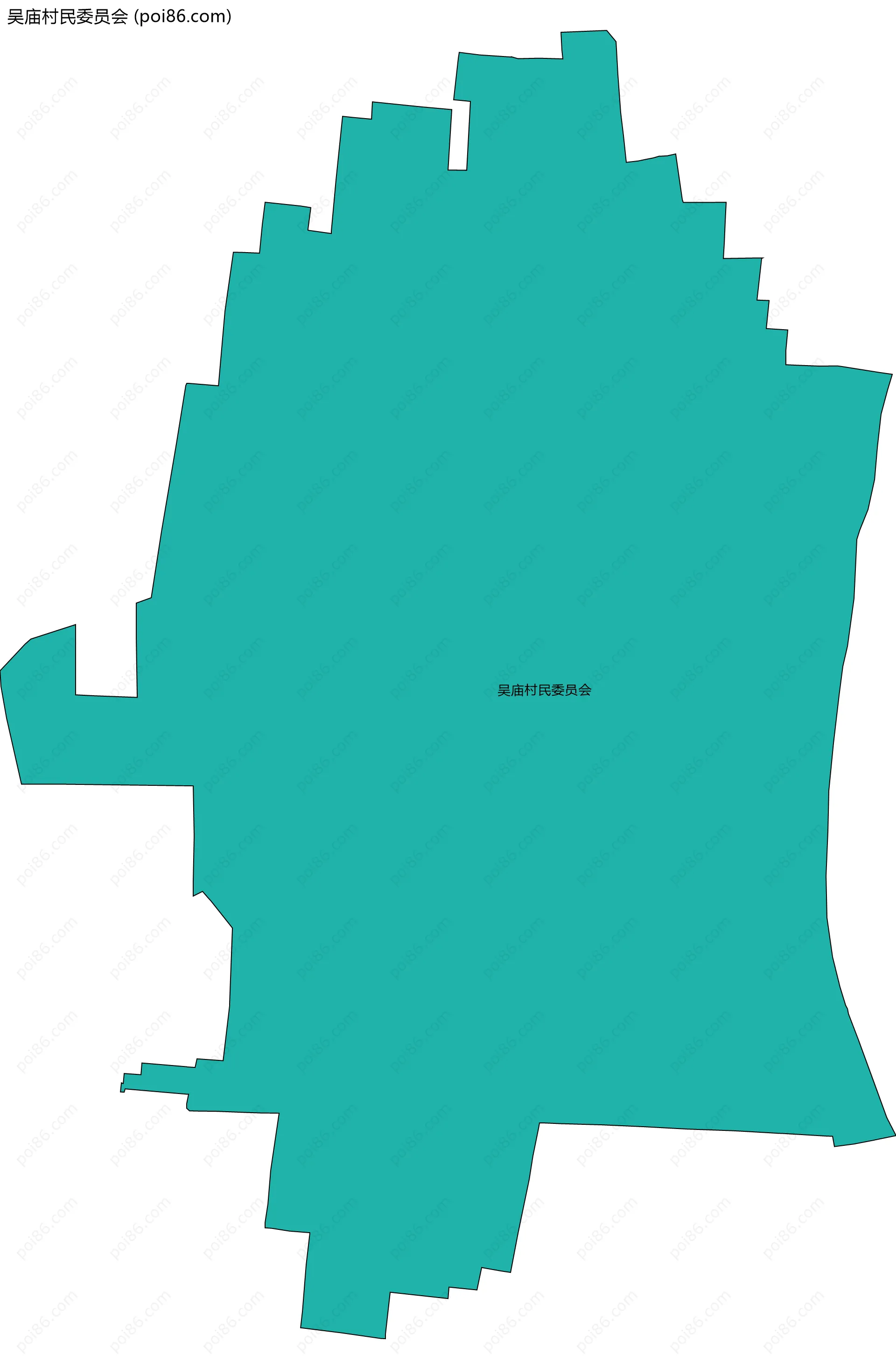 吴庙村民委员会边界地图