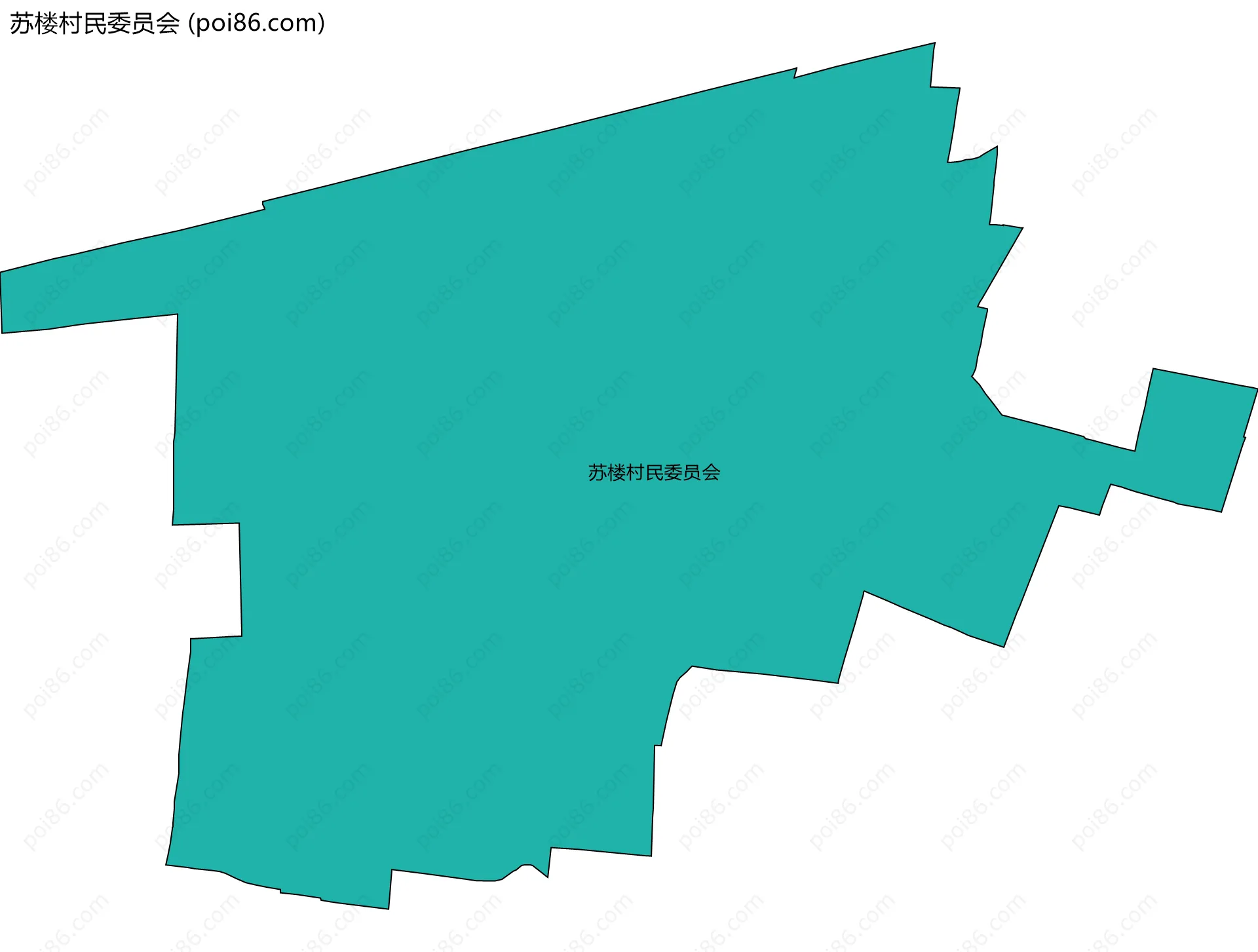 苏楼村民委员会边界地图