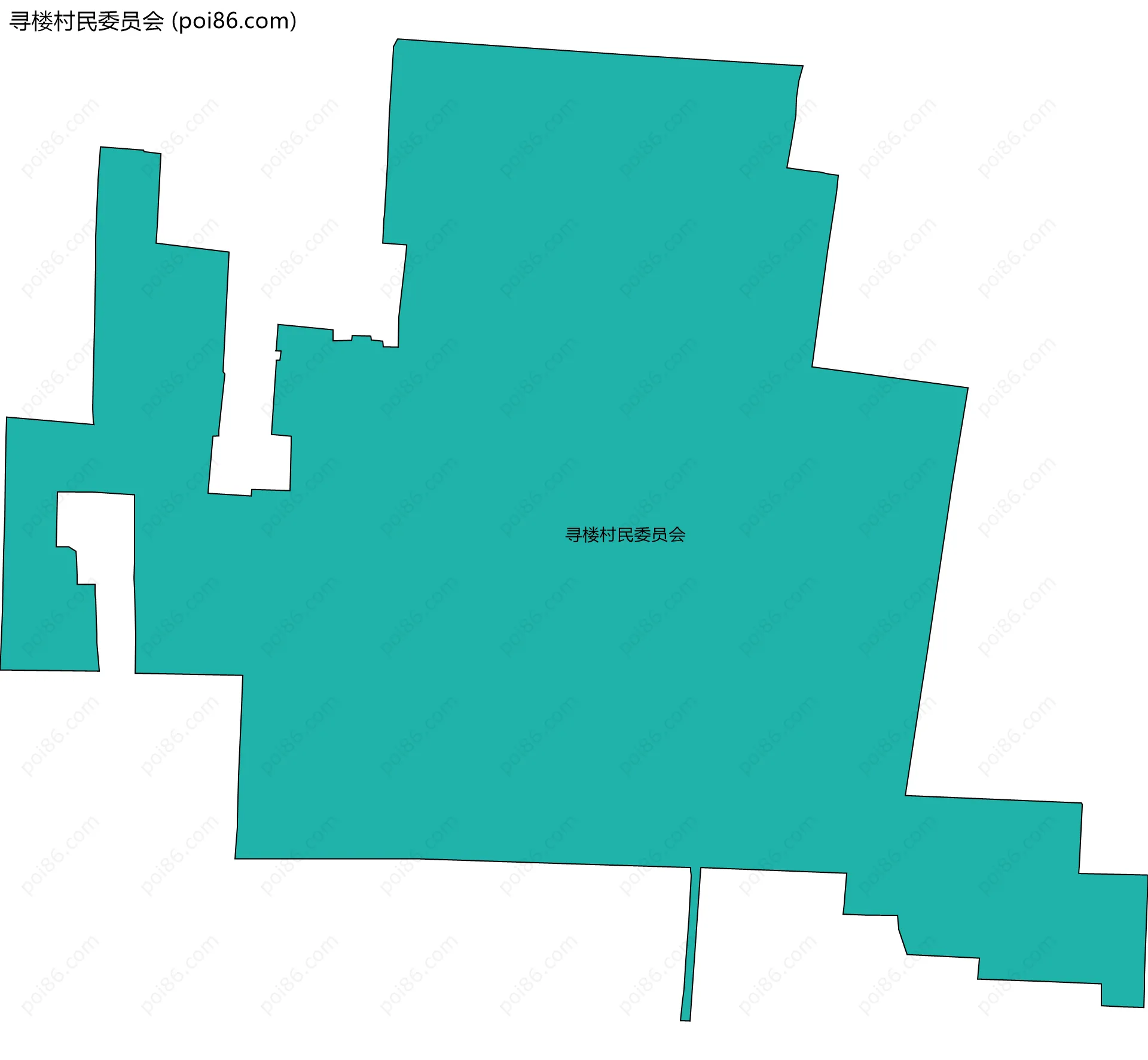 寻楼村民委员会边界地图