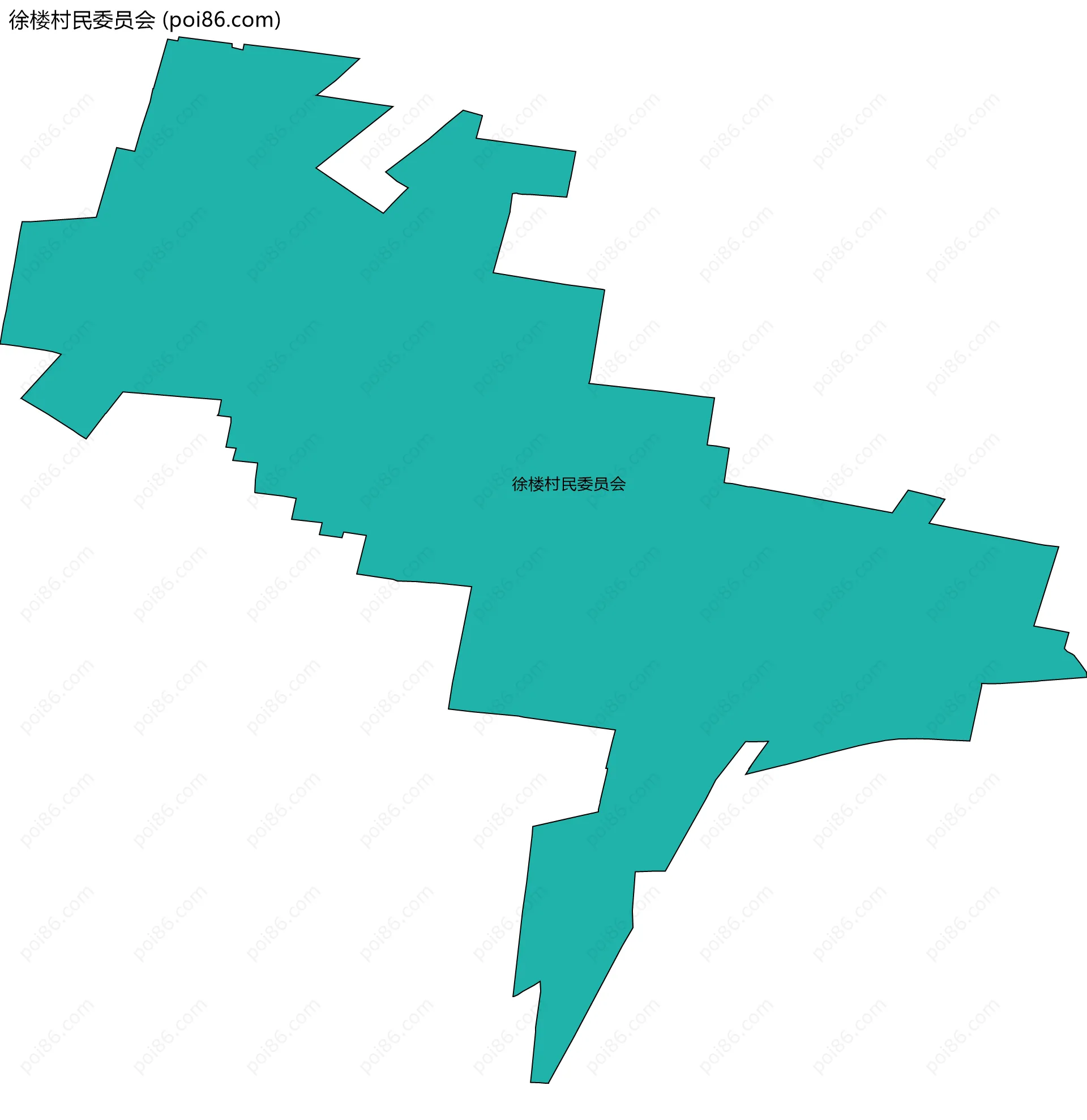 徐楼村民委员会边界地图
