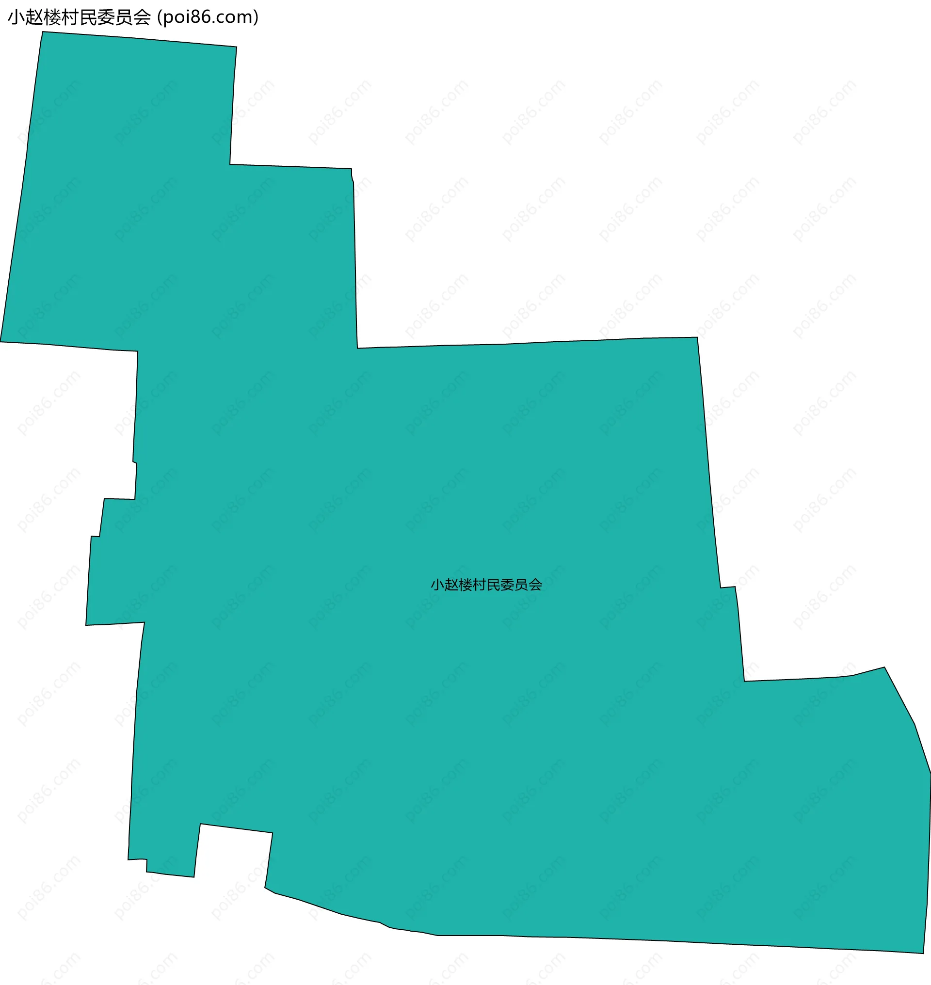 小赵楼村民委员会边界地图