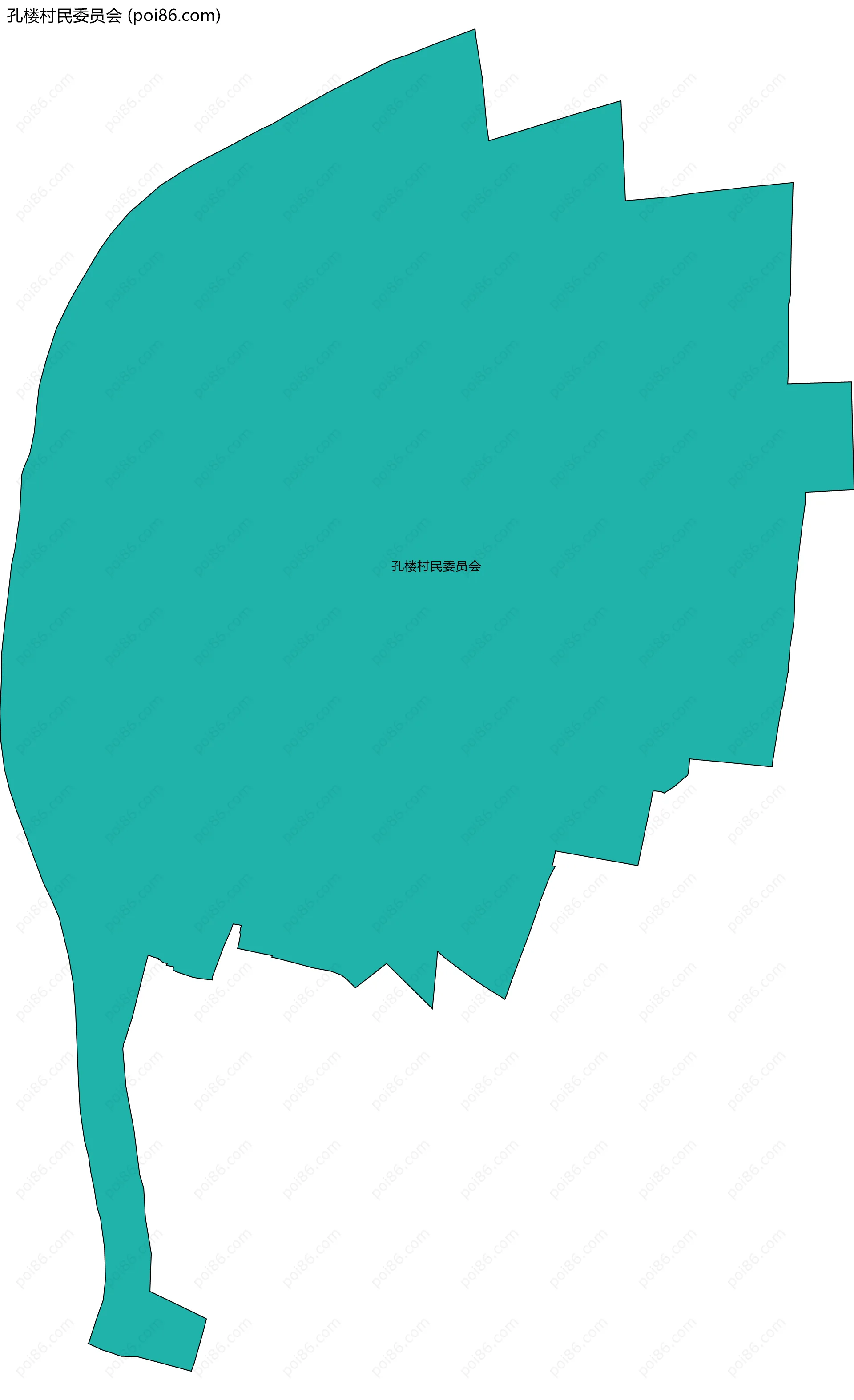 孔楼村民委员会边界地图