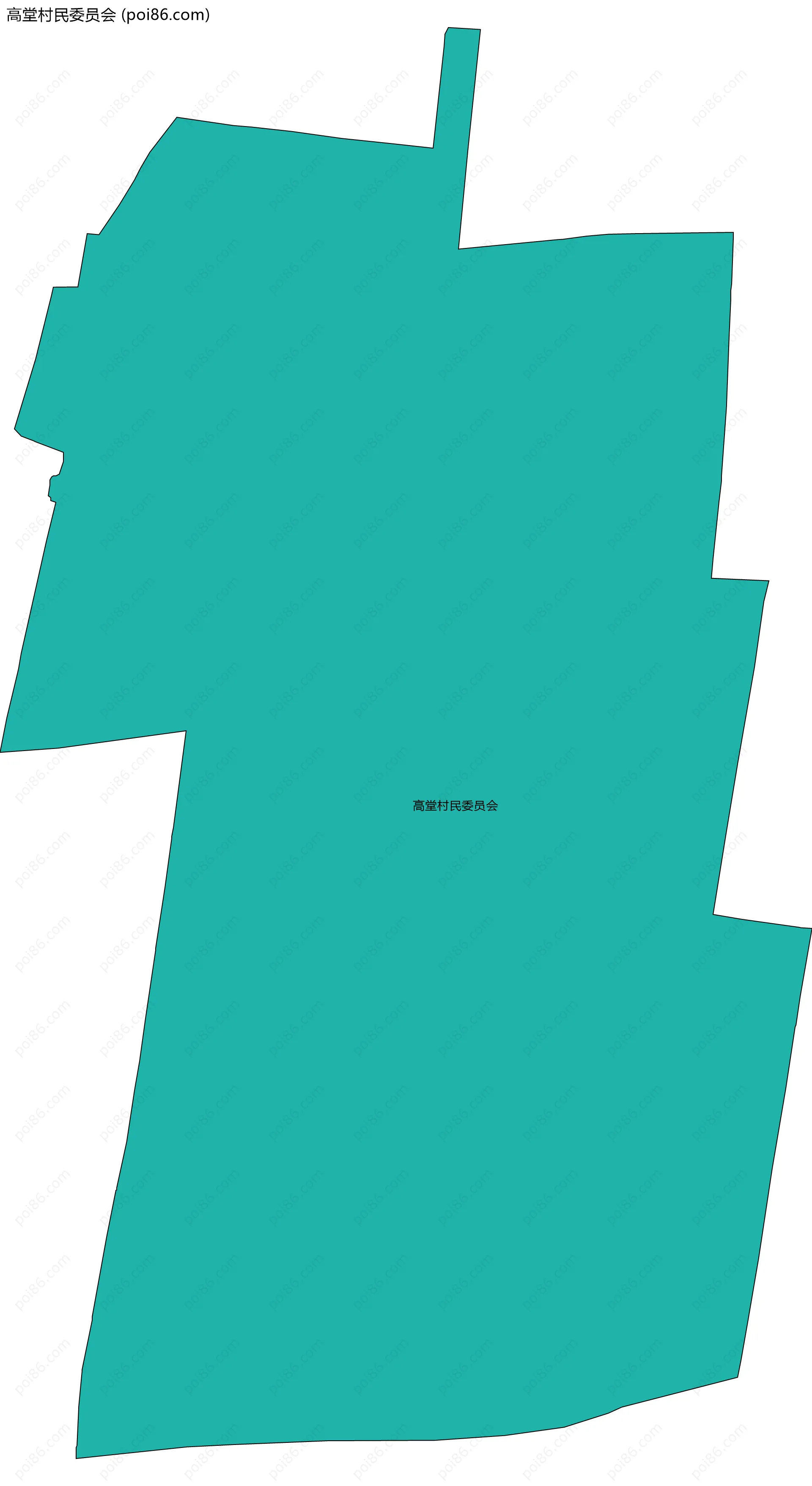 高堂村民委员会边界地图