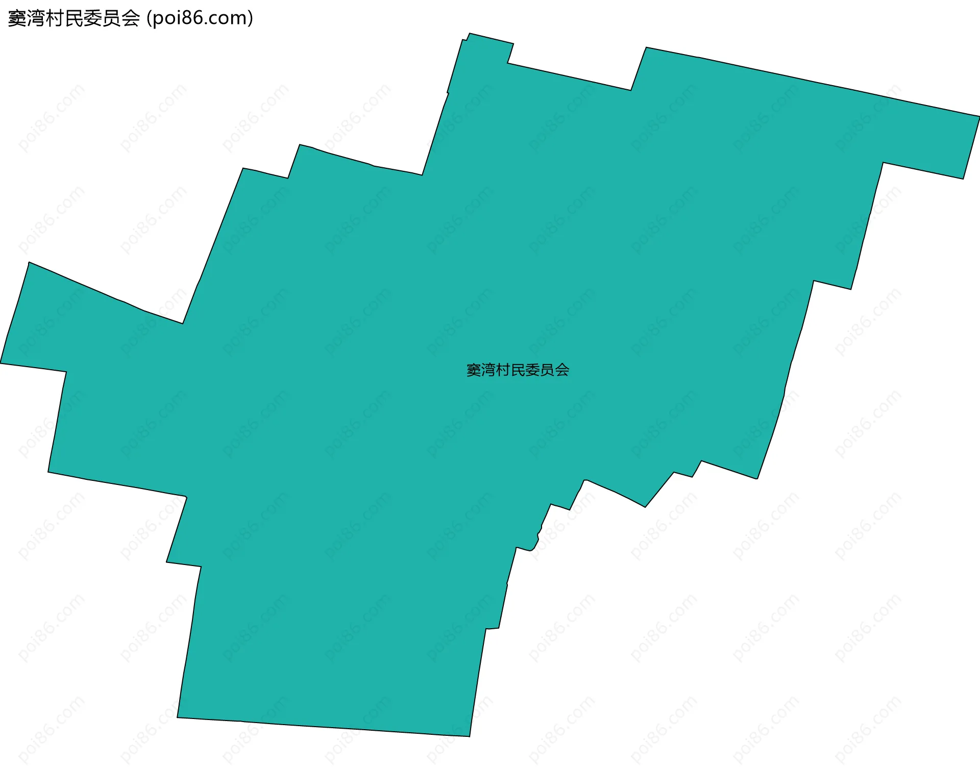 窦湾村民委员会边界地图