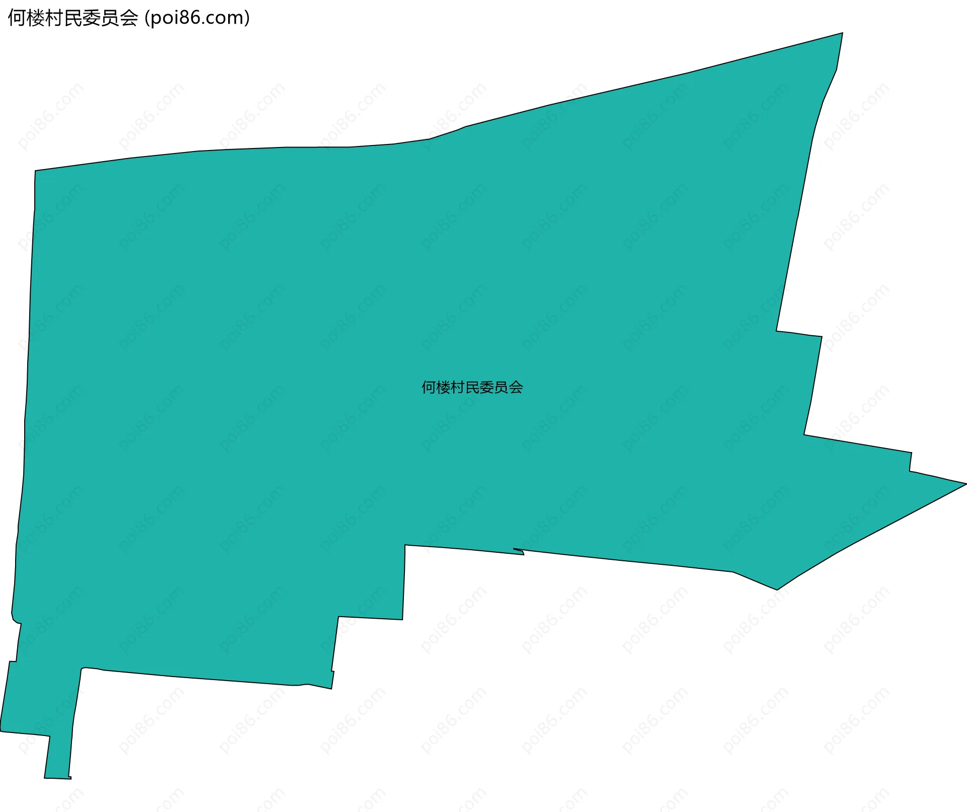 何楼村民委员会边界地图