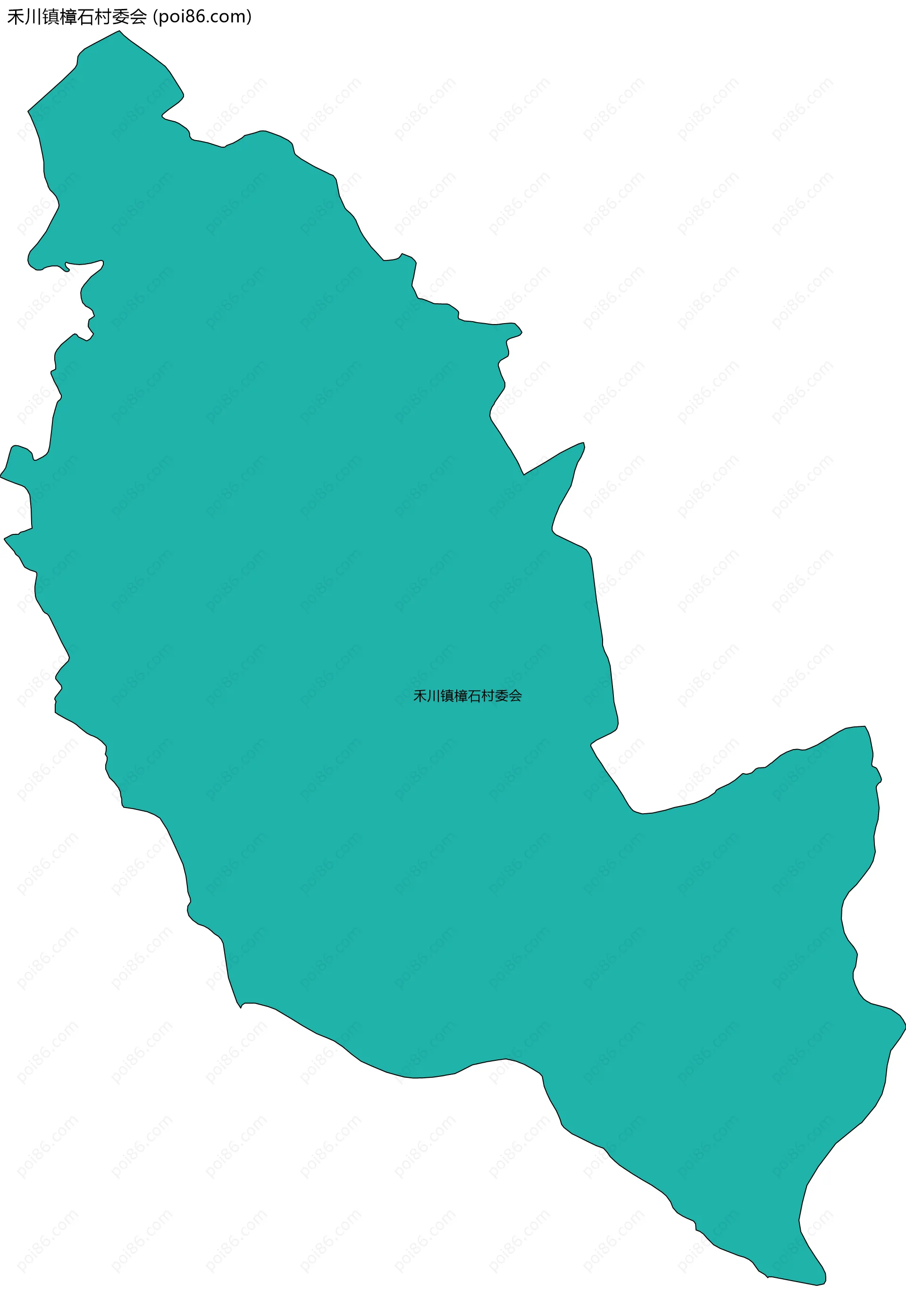 禾川镇樟石村委会边界地图