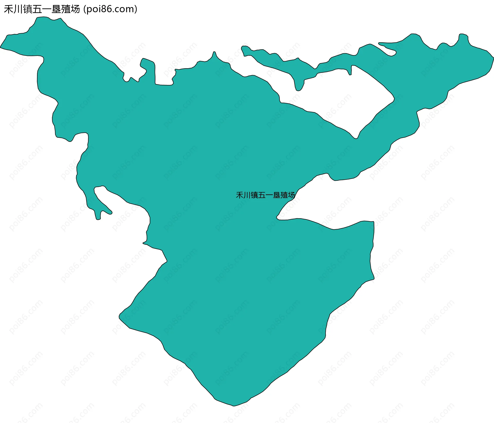 禾川镇五一垦殖场边界地图