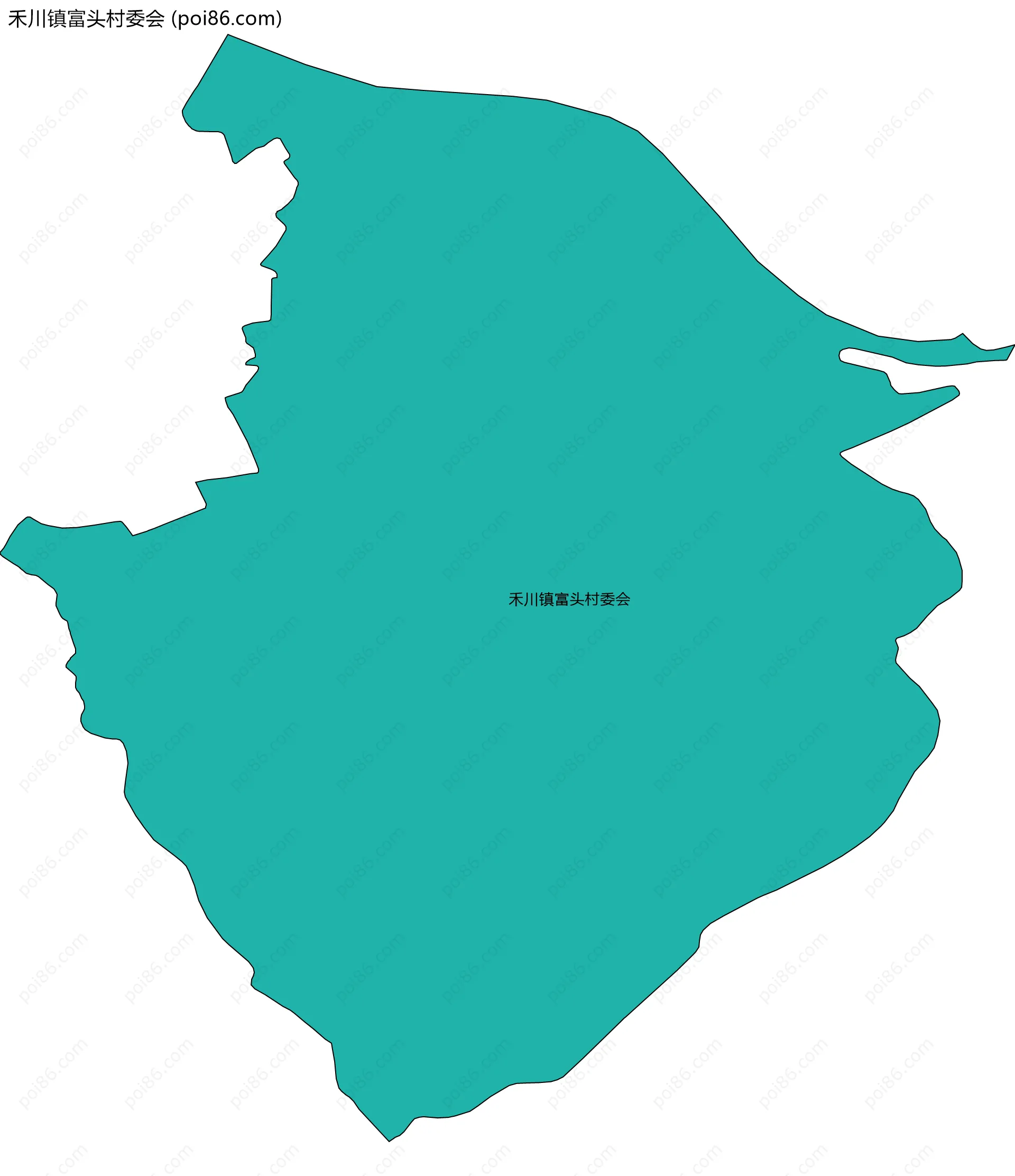 禾川镇富头村委会边界地图