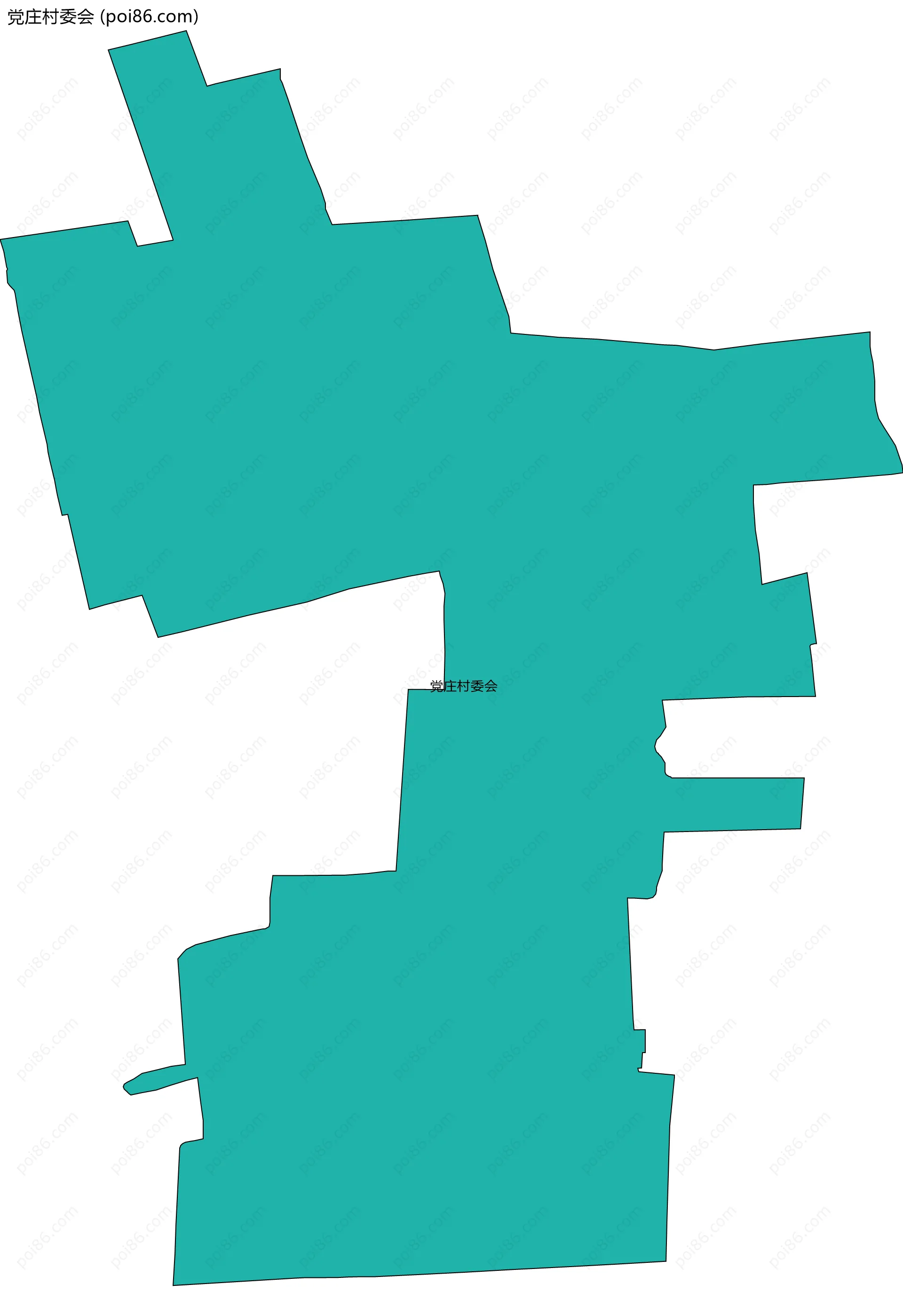 党庄村委会边界地图