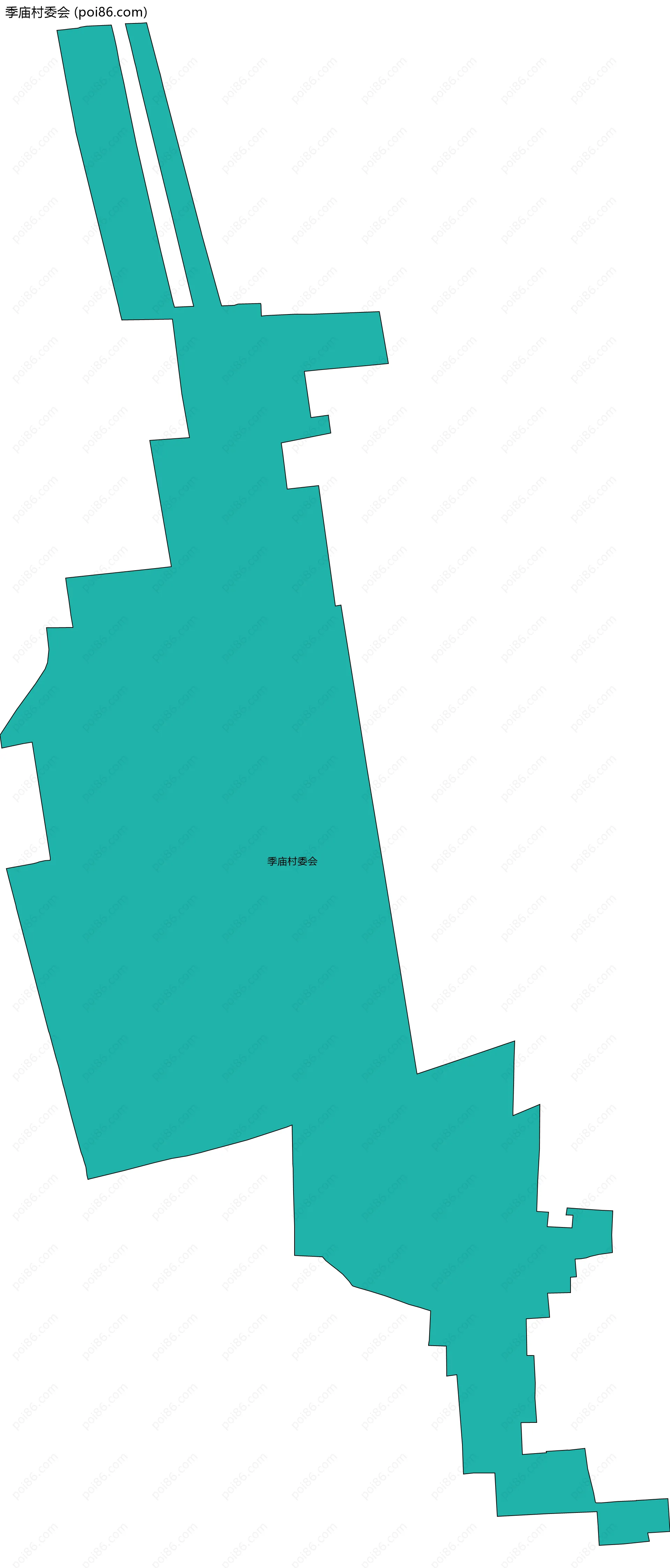 季庙村委会边界地图