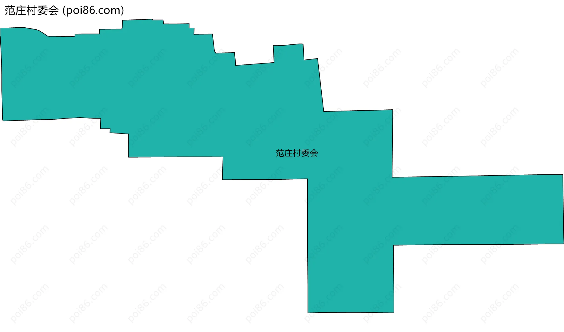 范庄村委会边界地图
