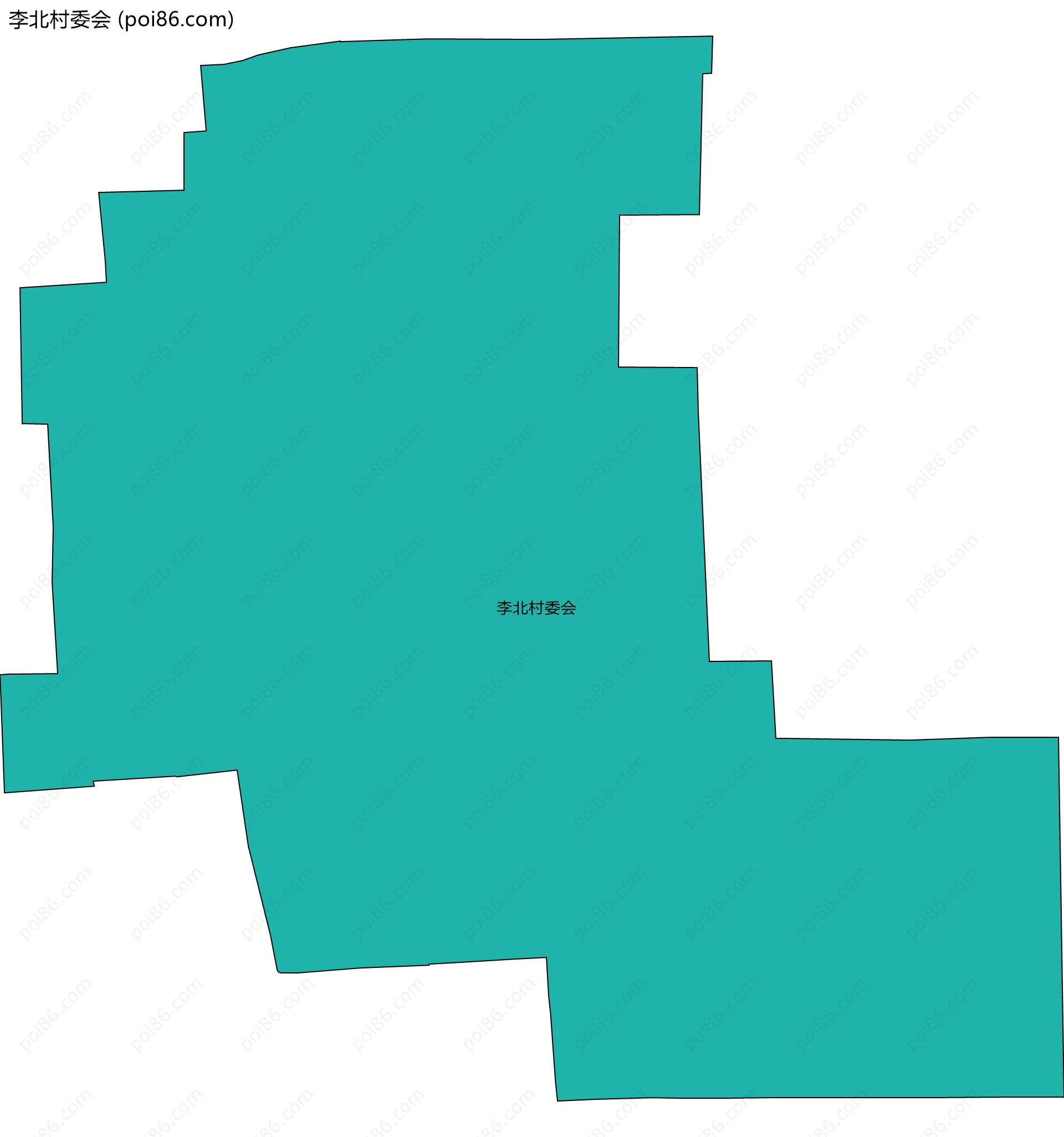 李北村委会边界地图