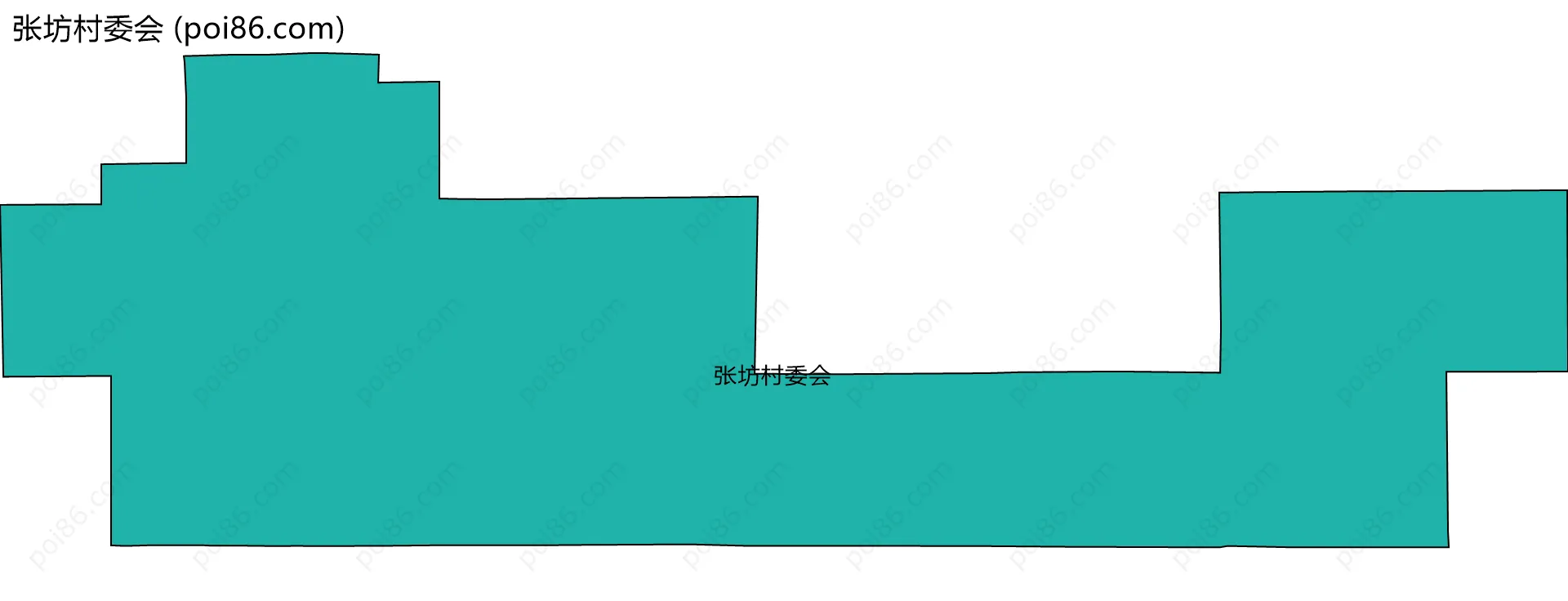 张坊村委会边界地图