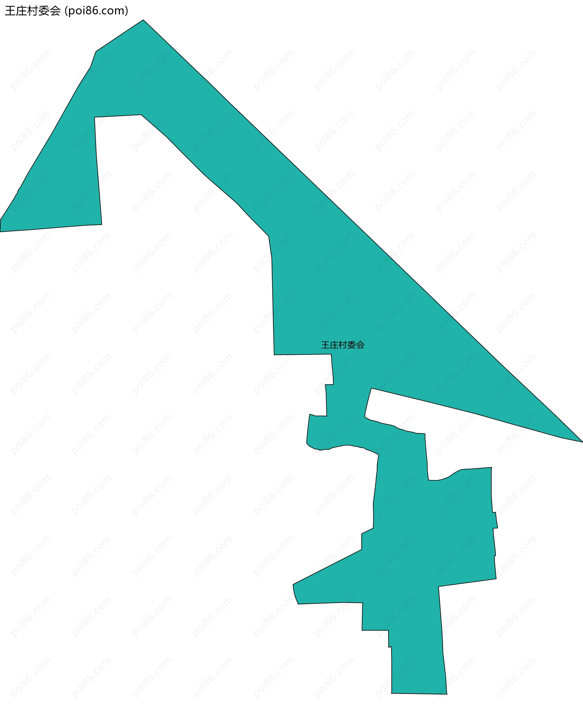 王庄村委会边界地图