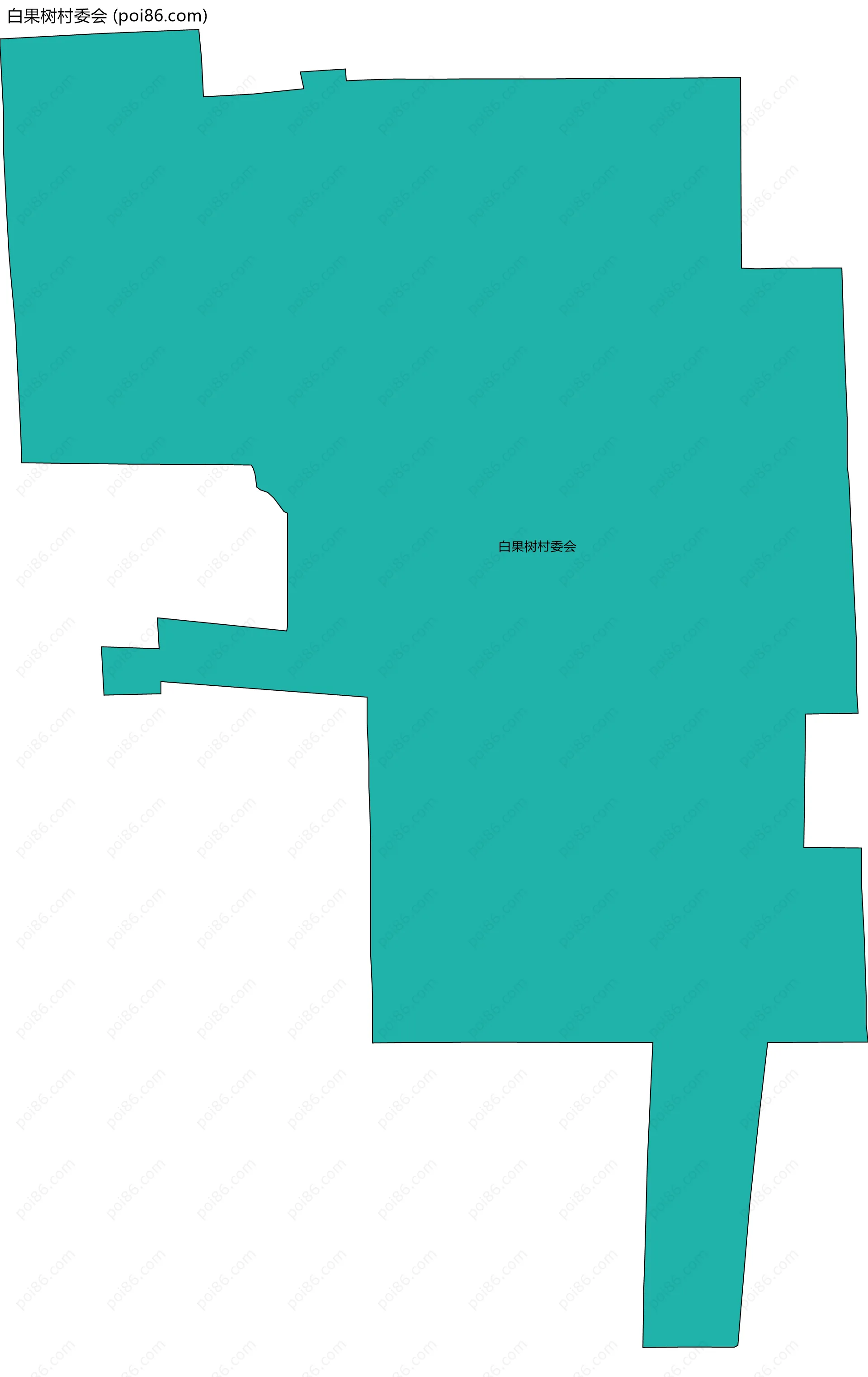 白果树村委会边界地图