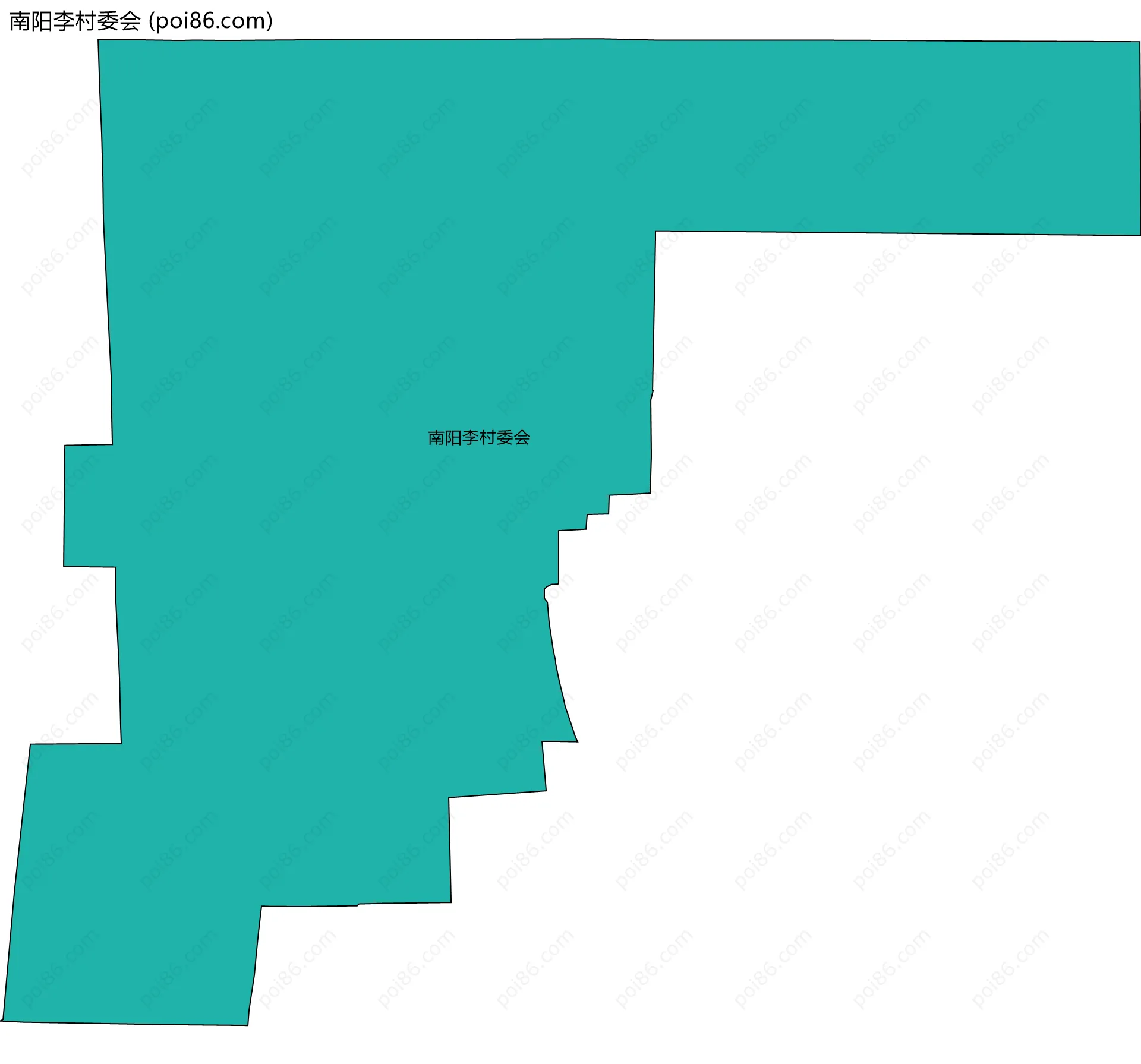 南阳李村委会边界地图