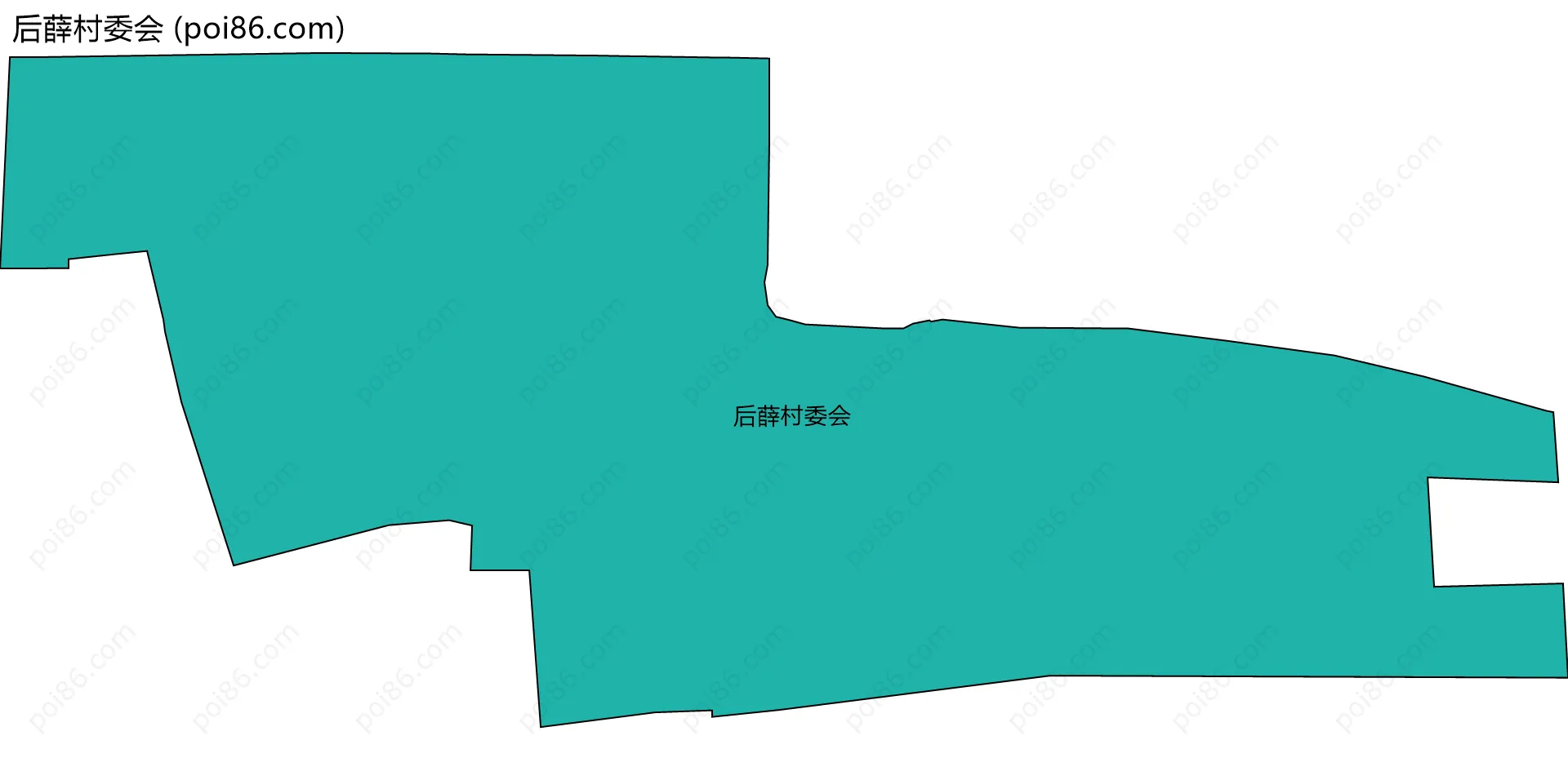 后薛村委会边界地图