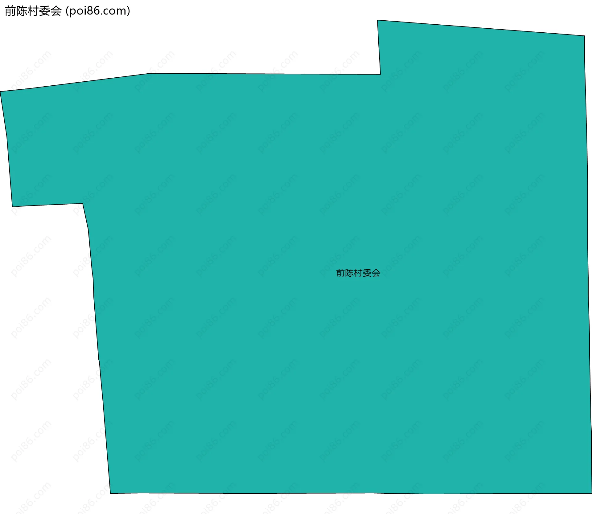 前陈村委会边界地图