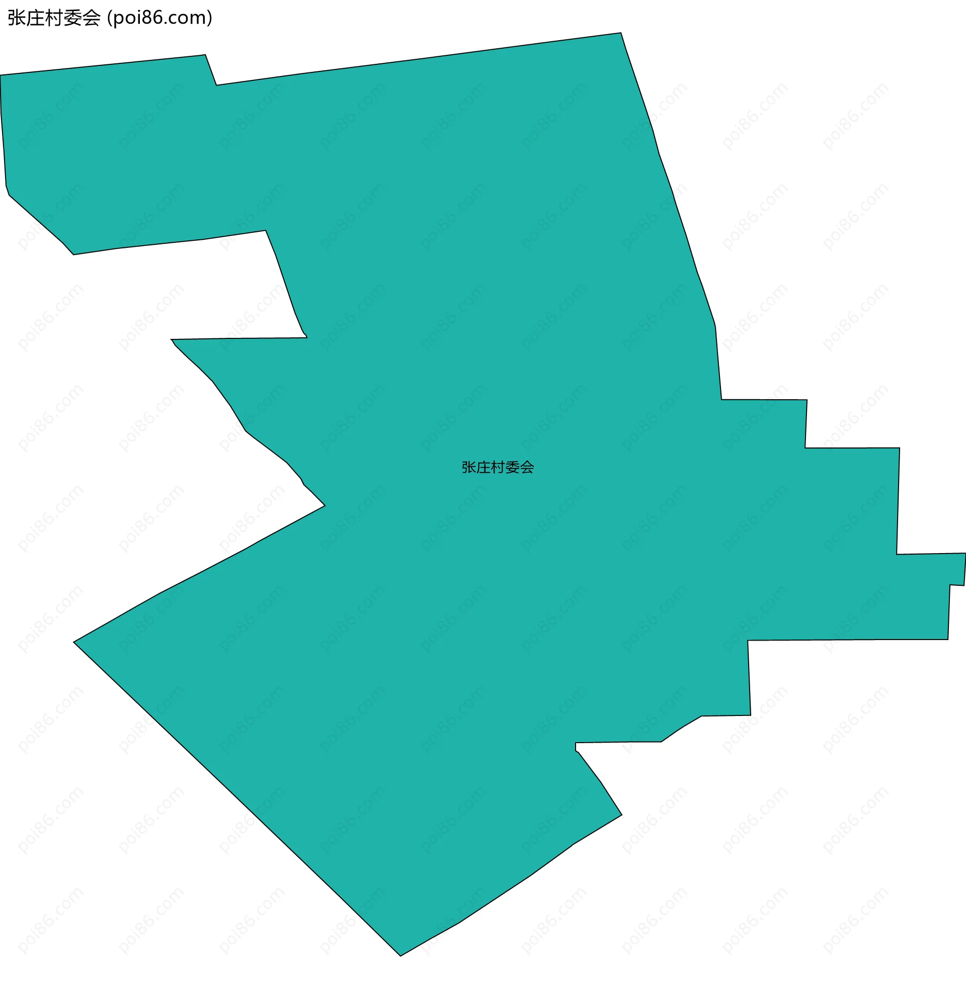 张庄村委会边界地图