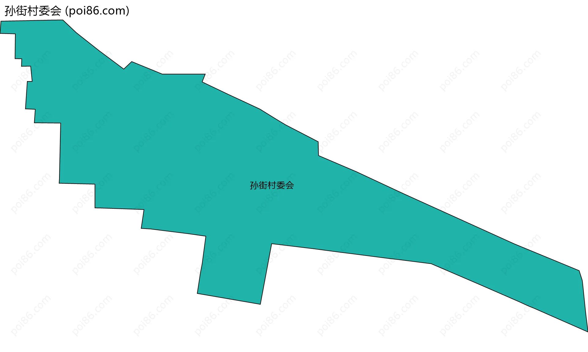 孙街村委会边界地图