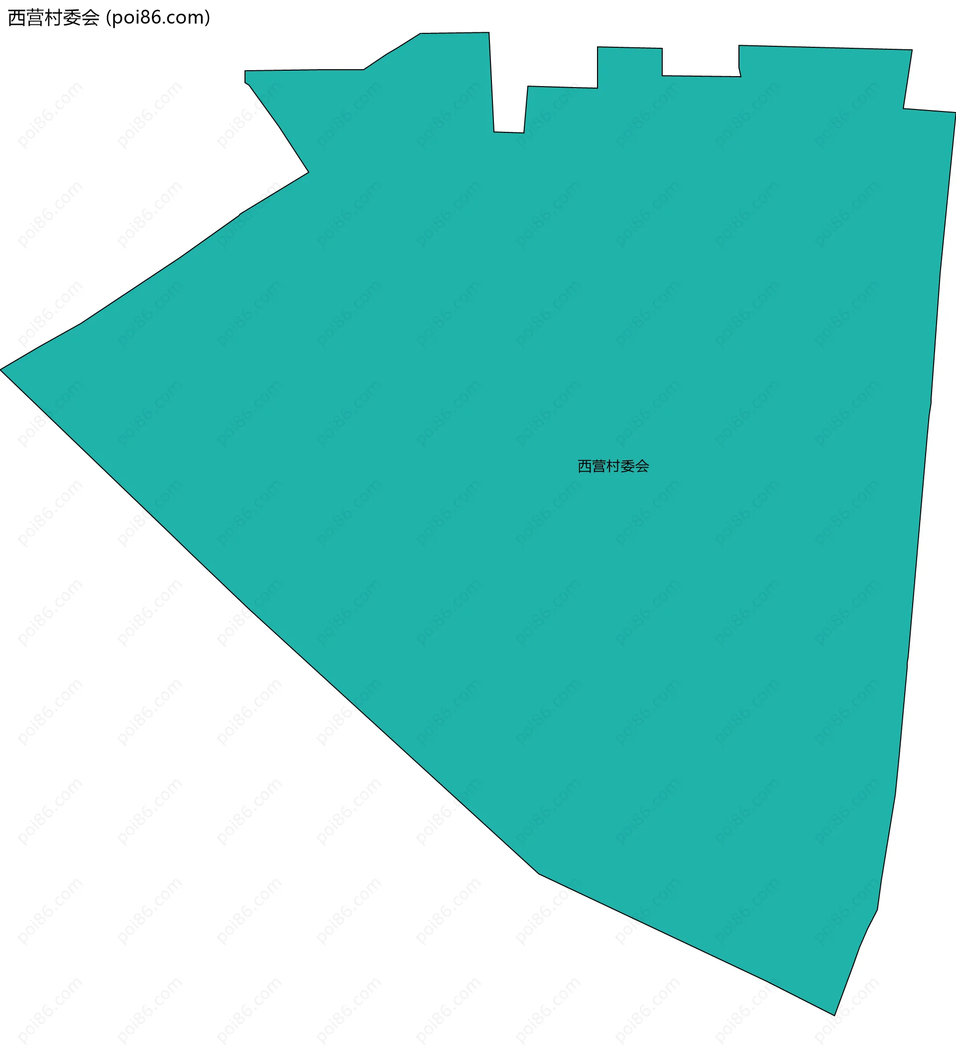 西营村委会边界地图