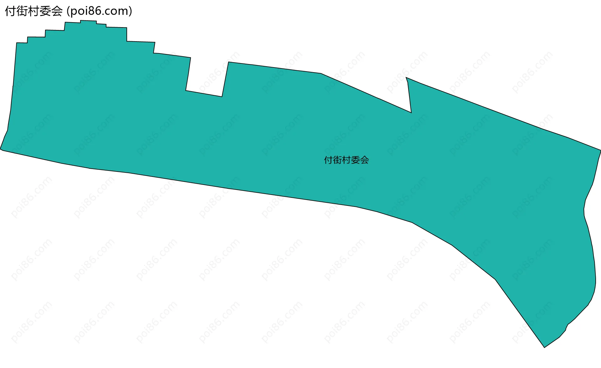 付街村委会边界地图