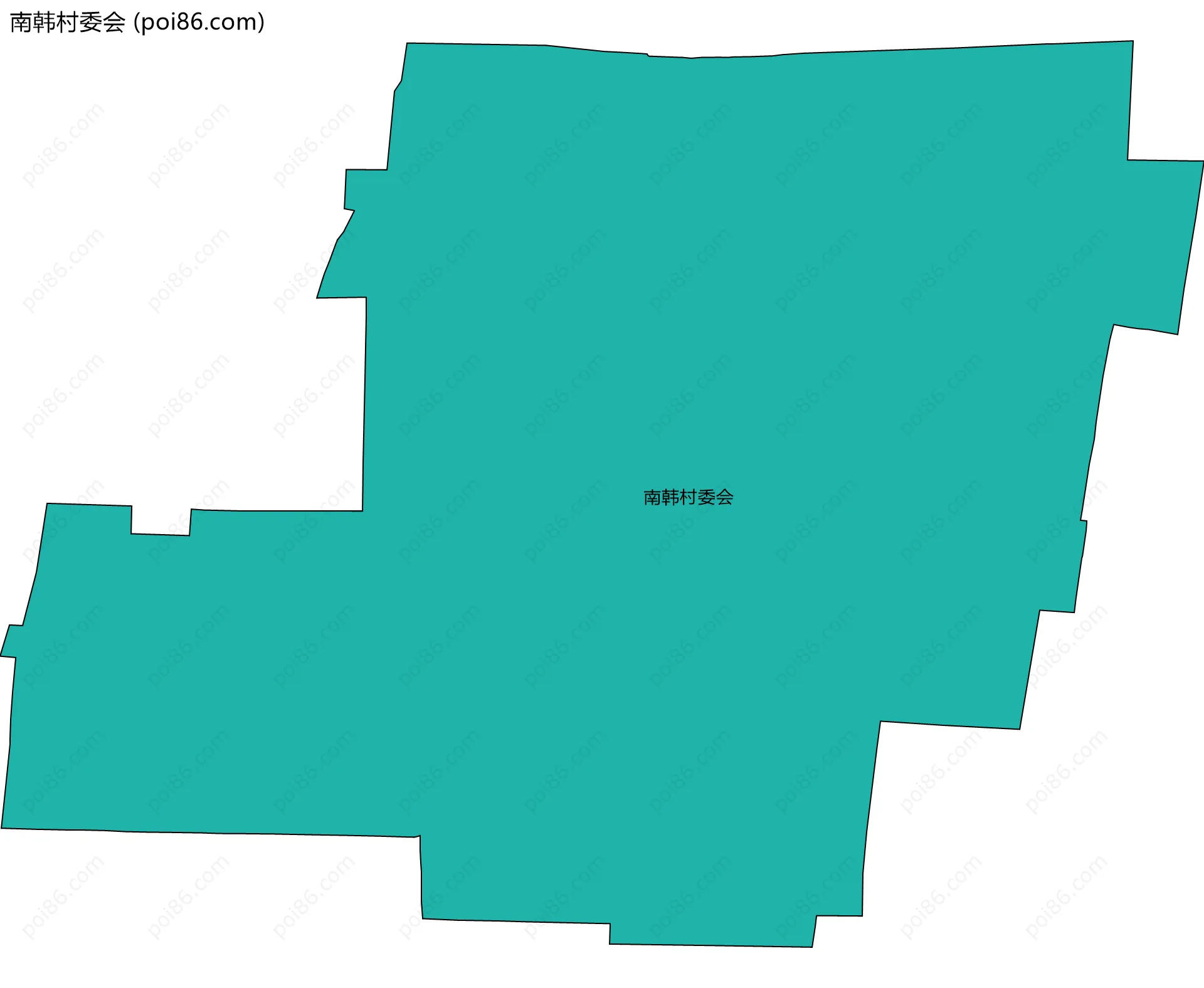 南韩村委会边界地图
