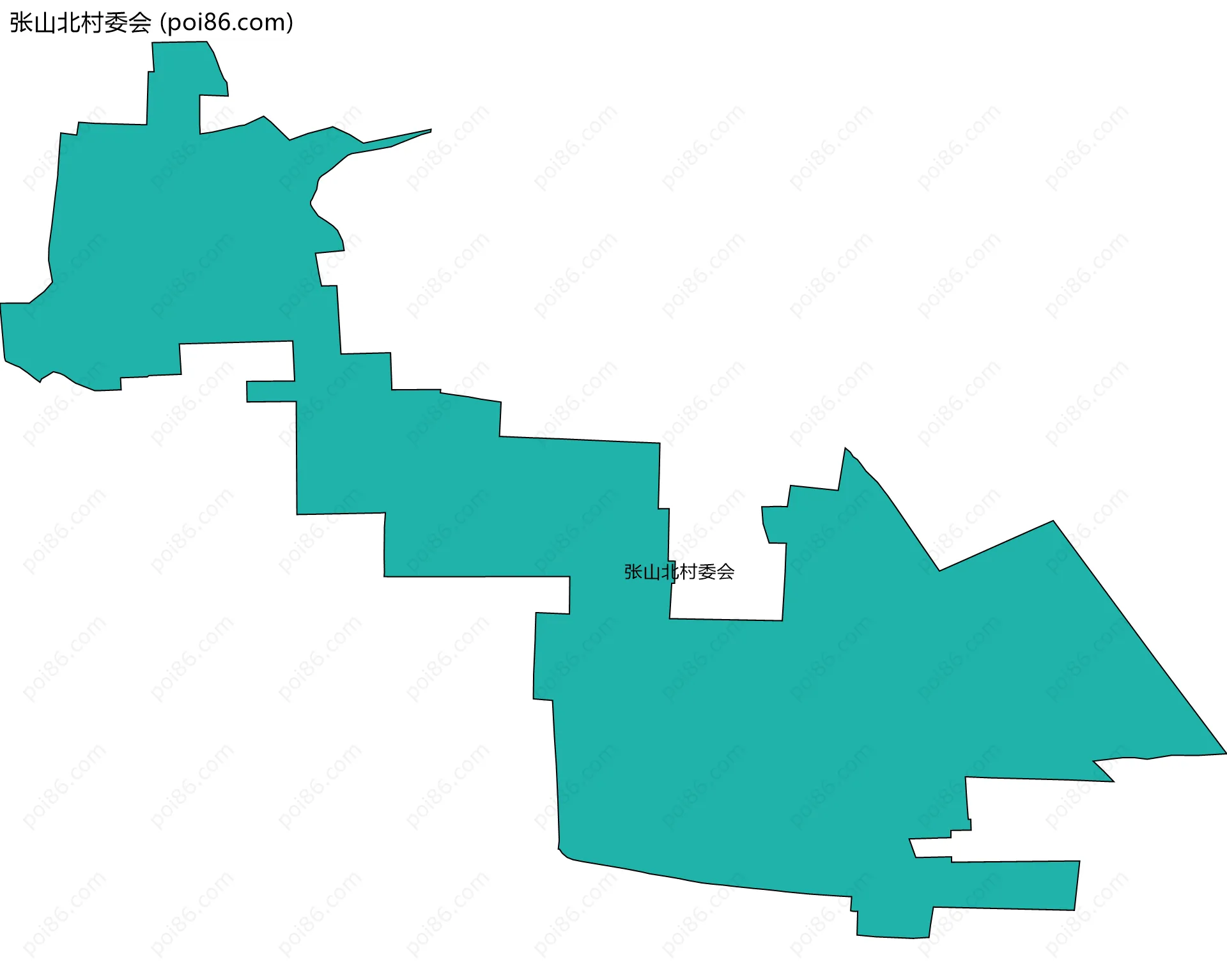 张山北村委会边界地图