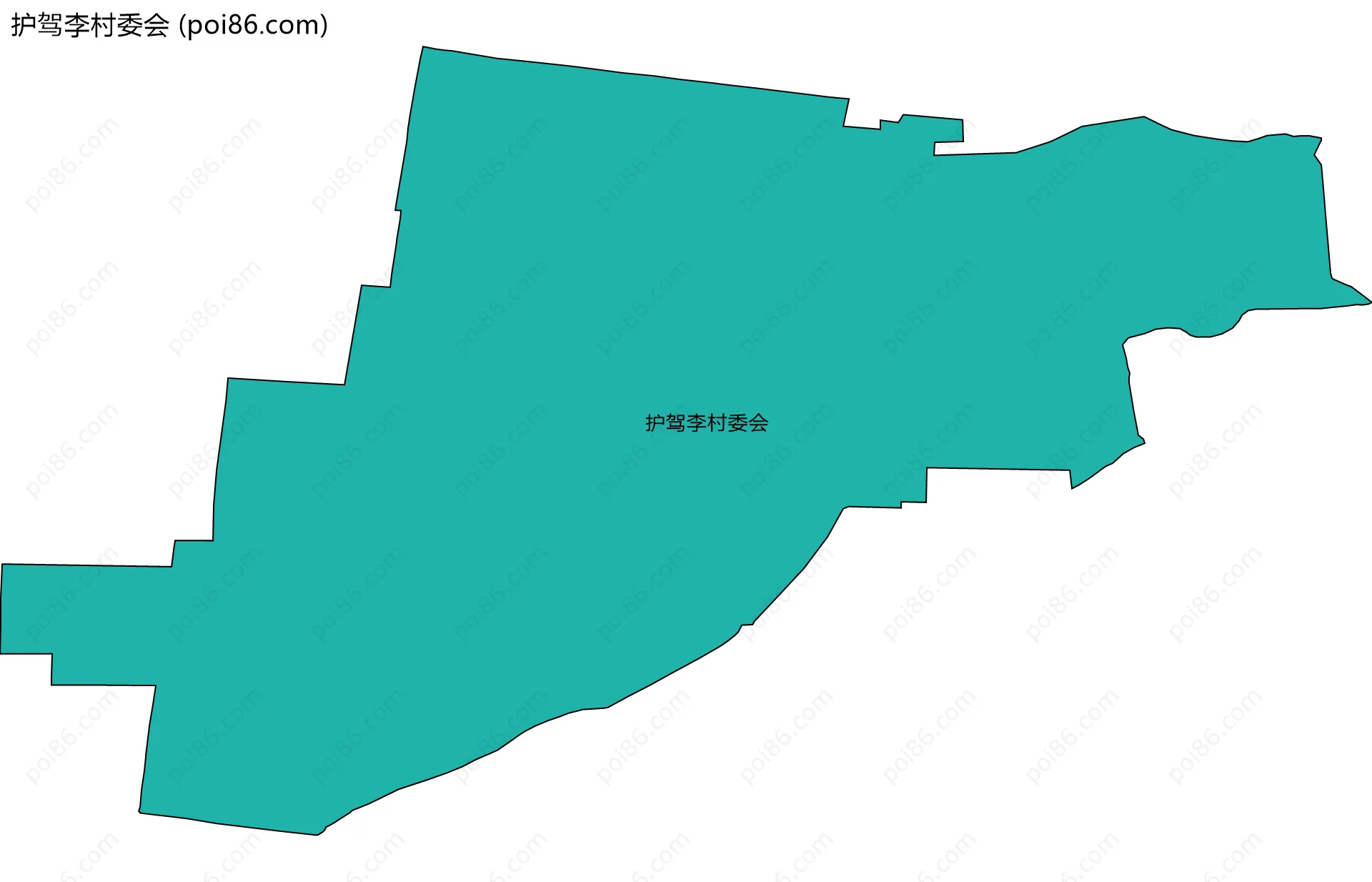 护驾李村委会边界地图