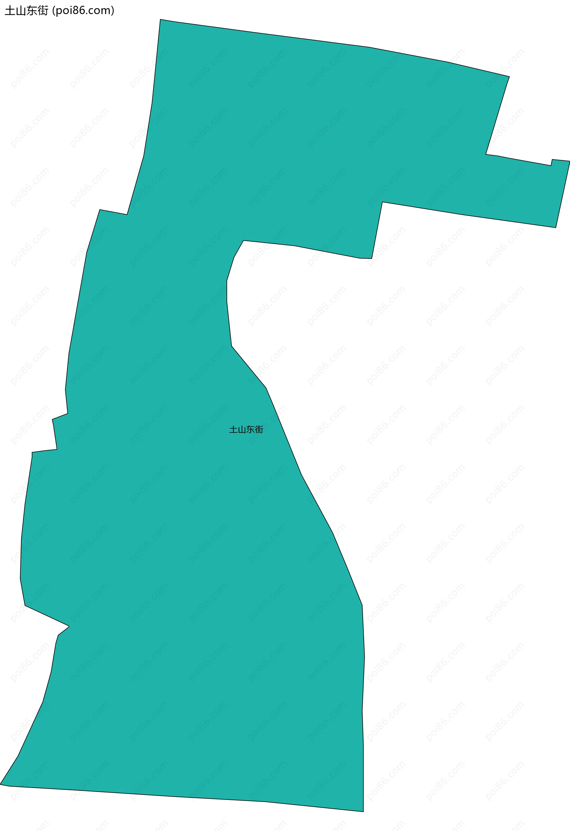 土山东街边界地图