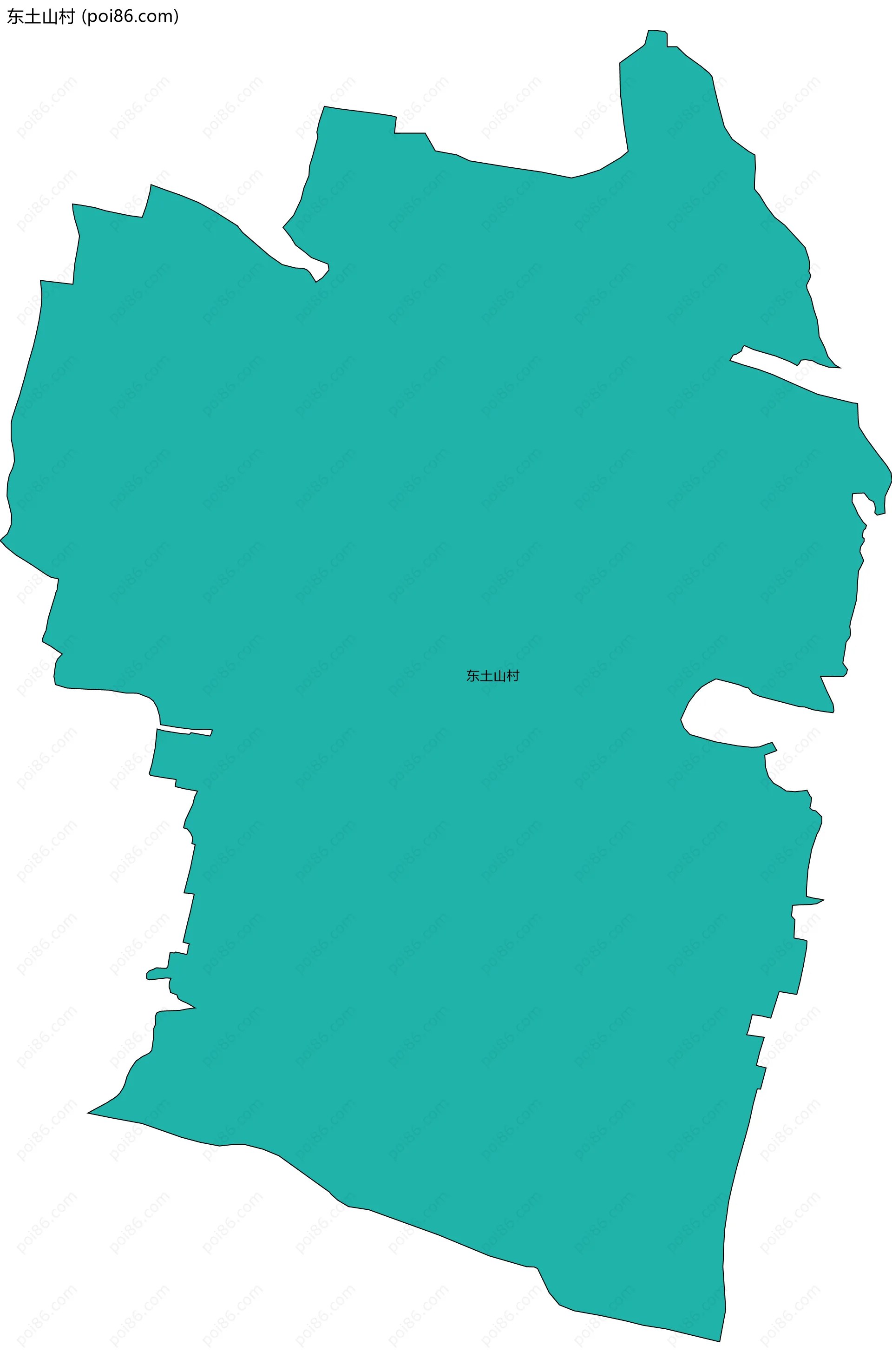 东土山村边界地图