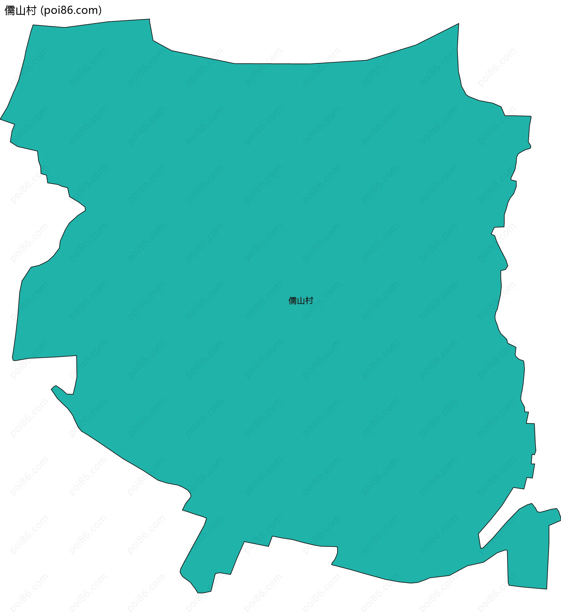 儒山村边界地图