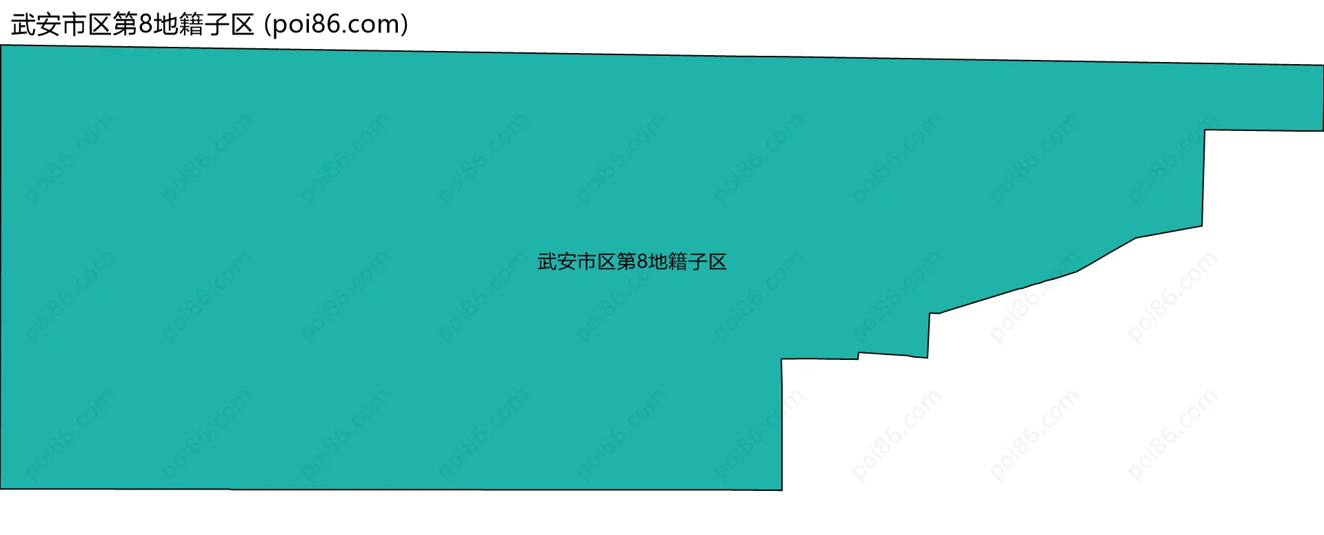 武安市区第8地籍子区边界地图