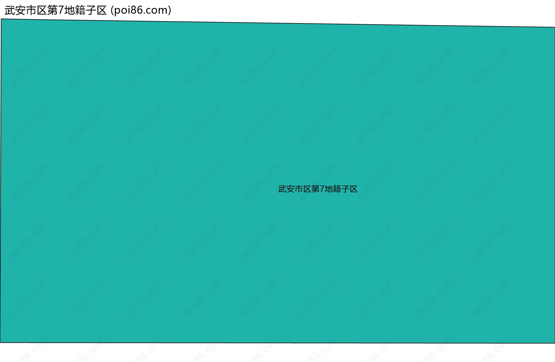 武安市区第7地籍子区边界地图