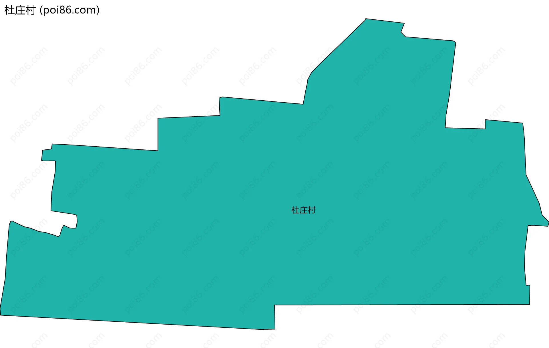 杜庄村边界地图