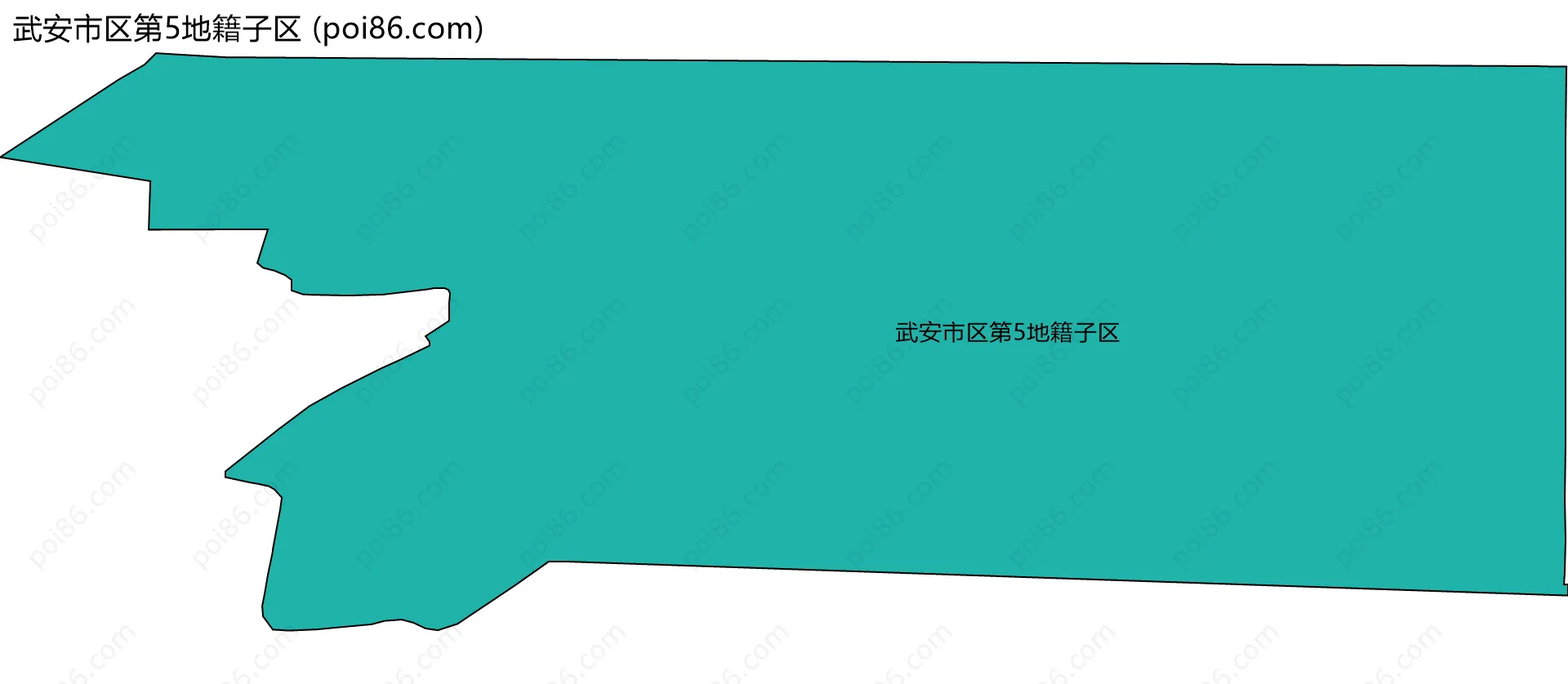 武安市区第5地籍子区边界地图