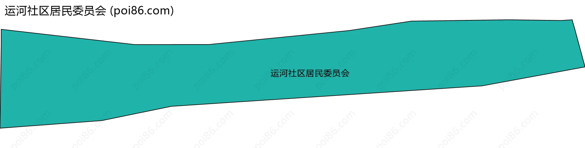 运河社区居民委员会边界地图