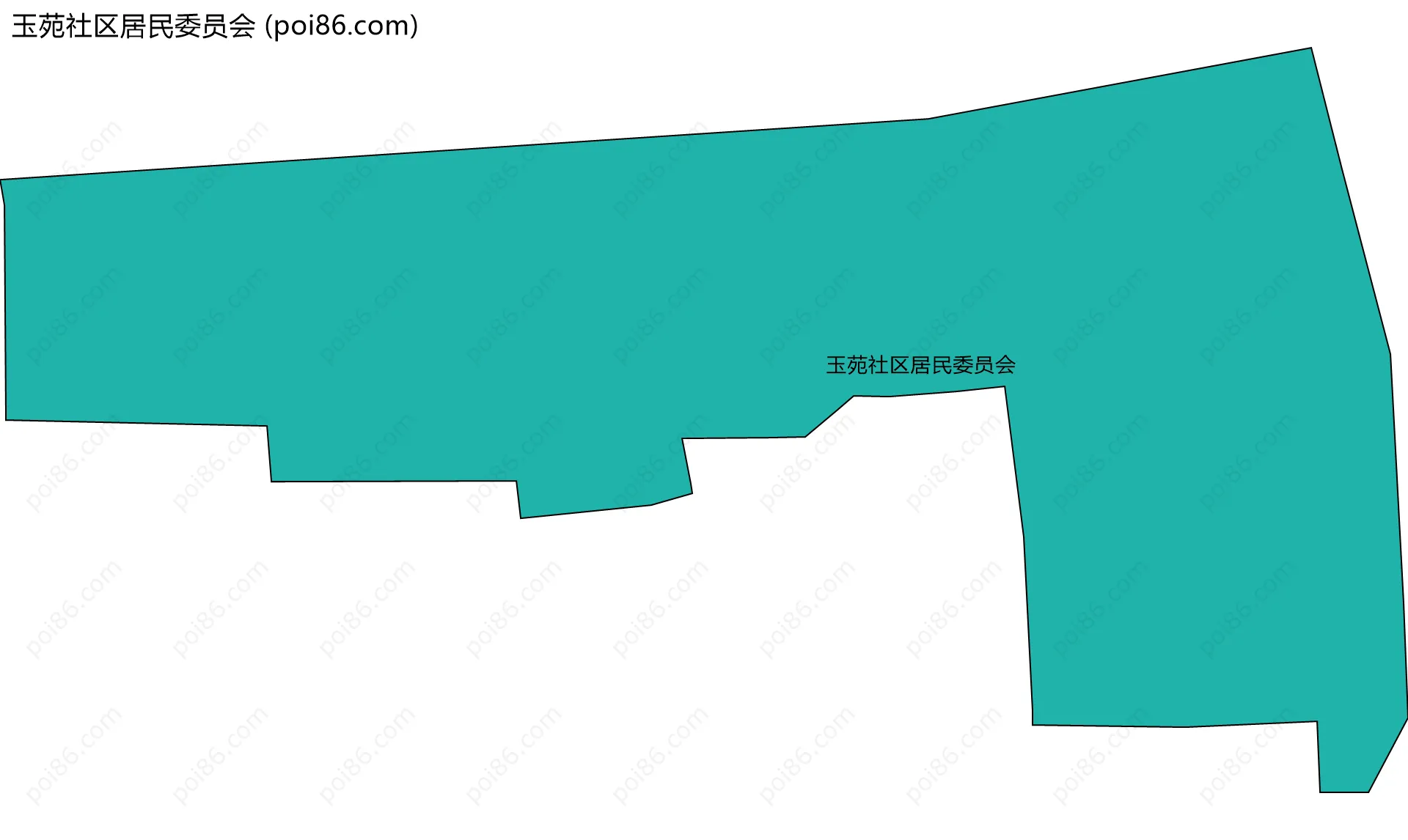 玉苑社区居民委员会边界地图