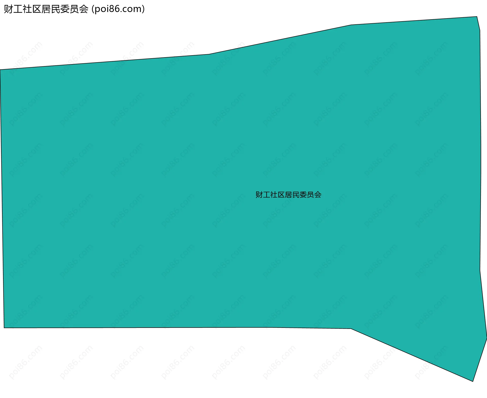 财工社区居民委员会边界地图