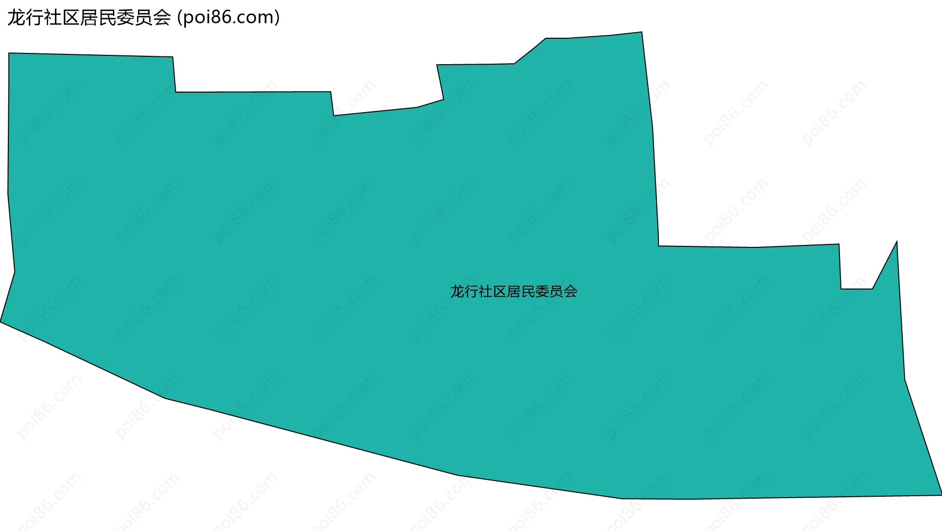 龙行社区居民委员会边界地图