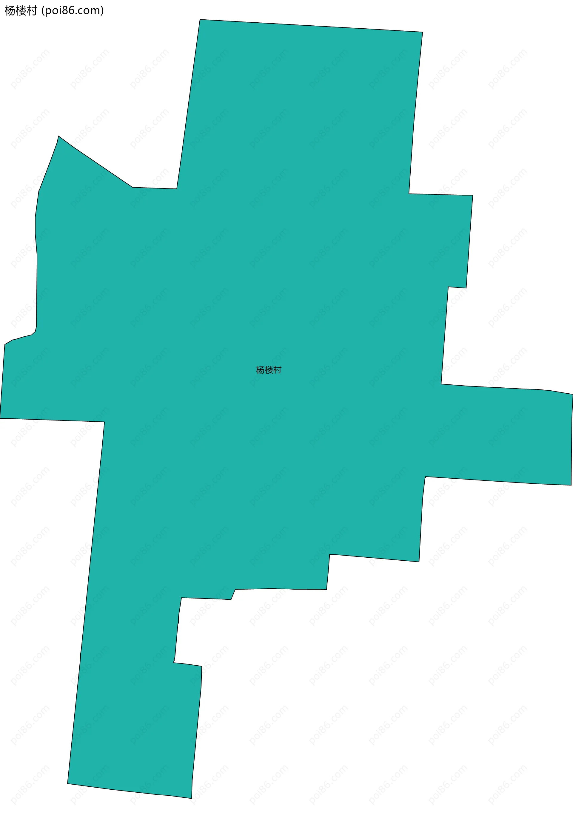 杨楼村边界地图