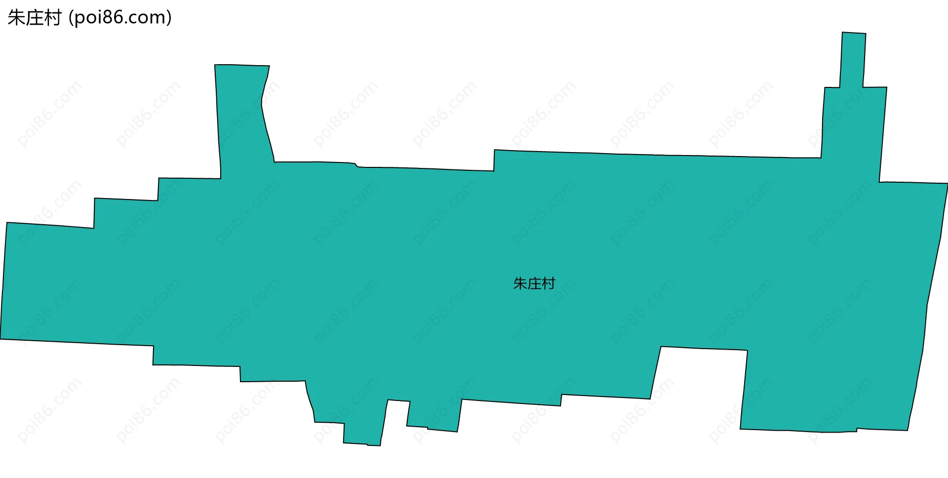 朱庄村边界地图