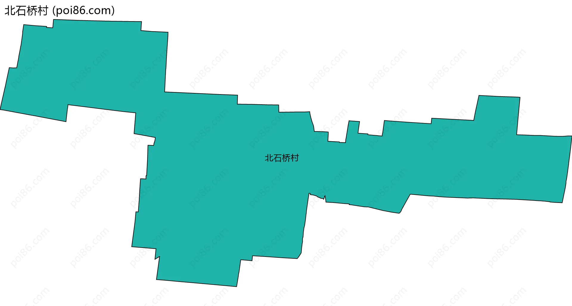 北石桥村边界地图