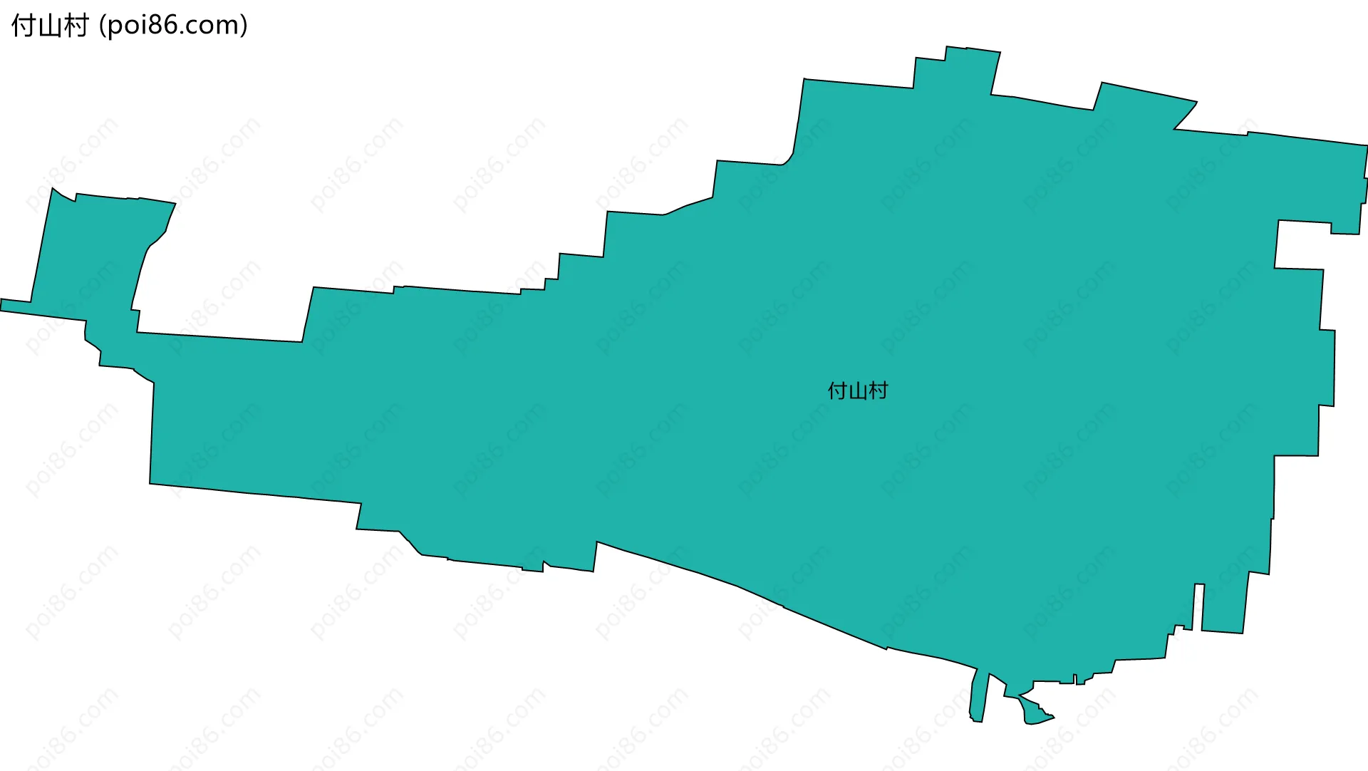 付山村边界地图
