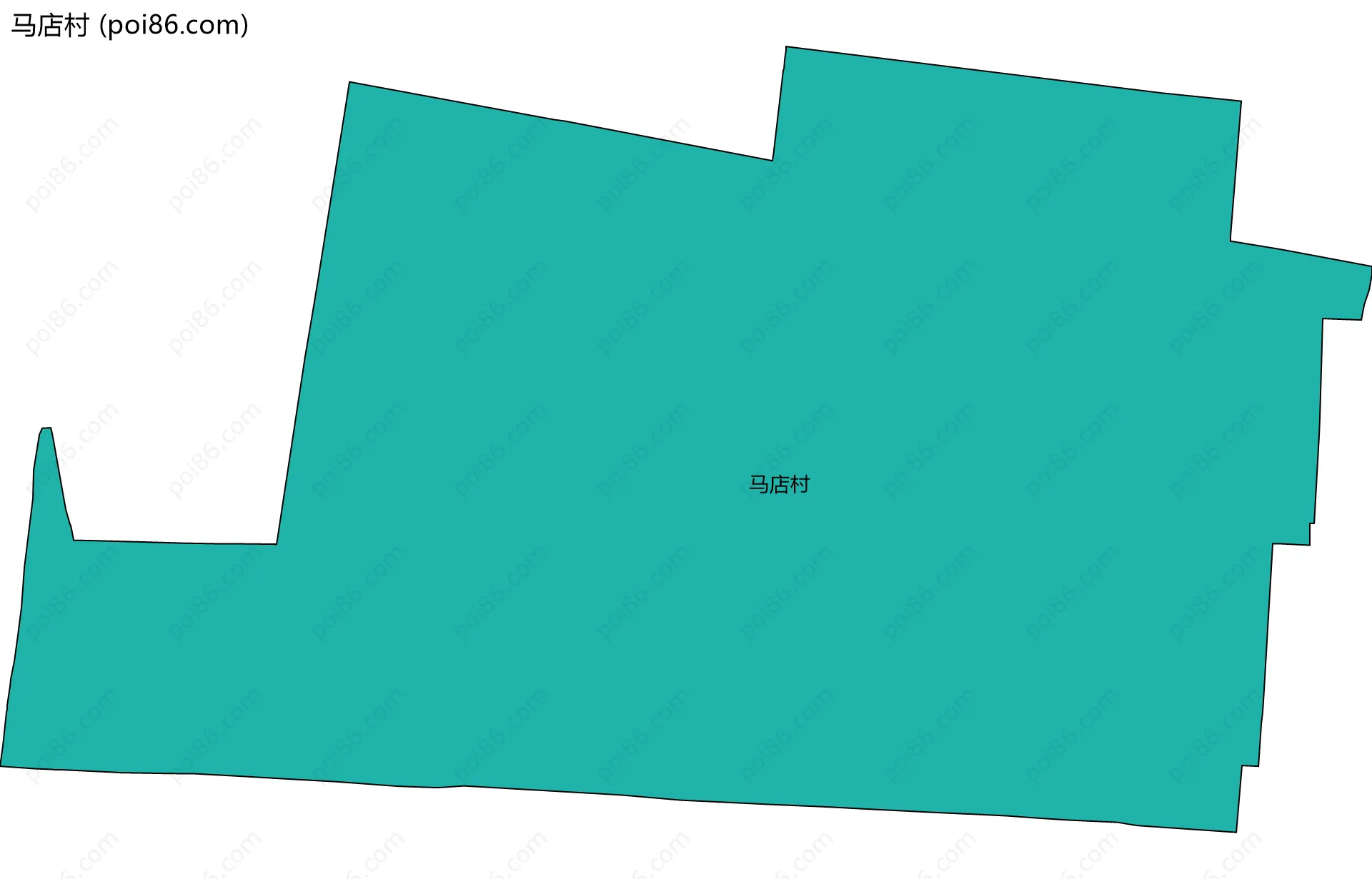 马店村边界地图