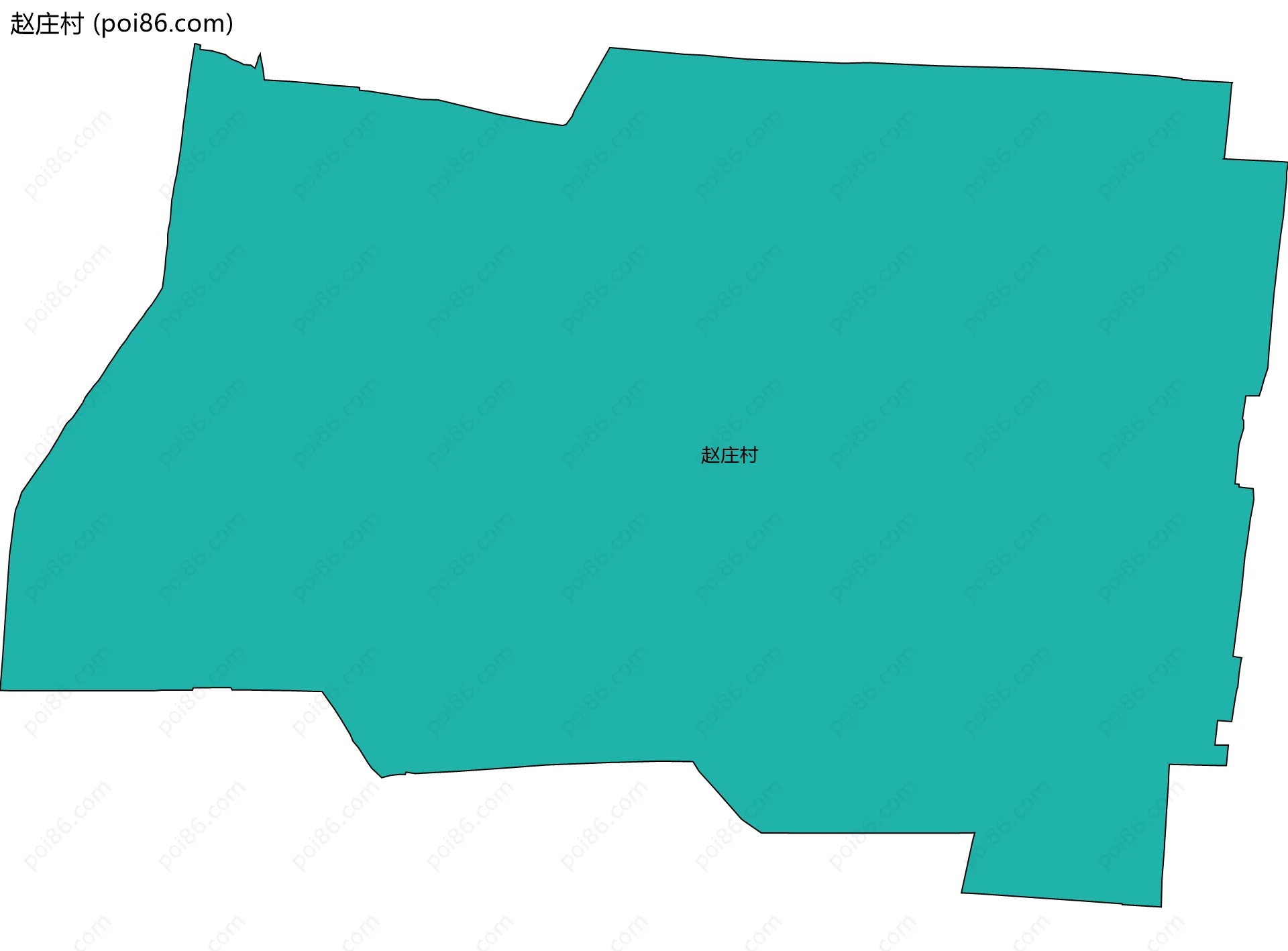 赵庄村边界地图