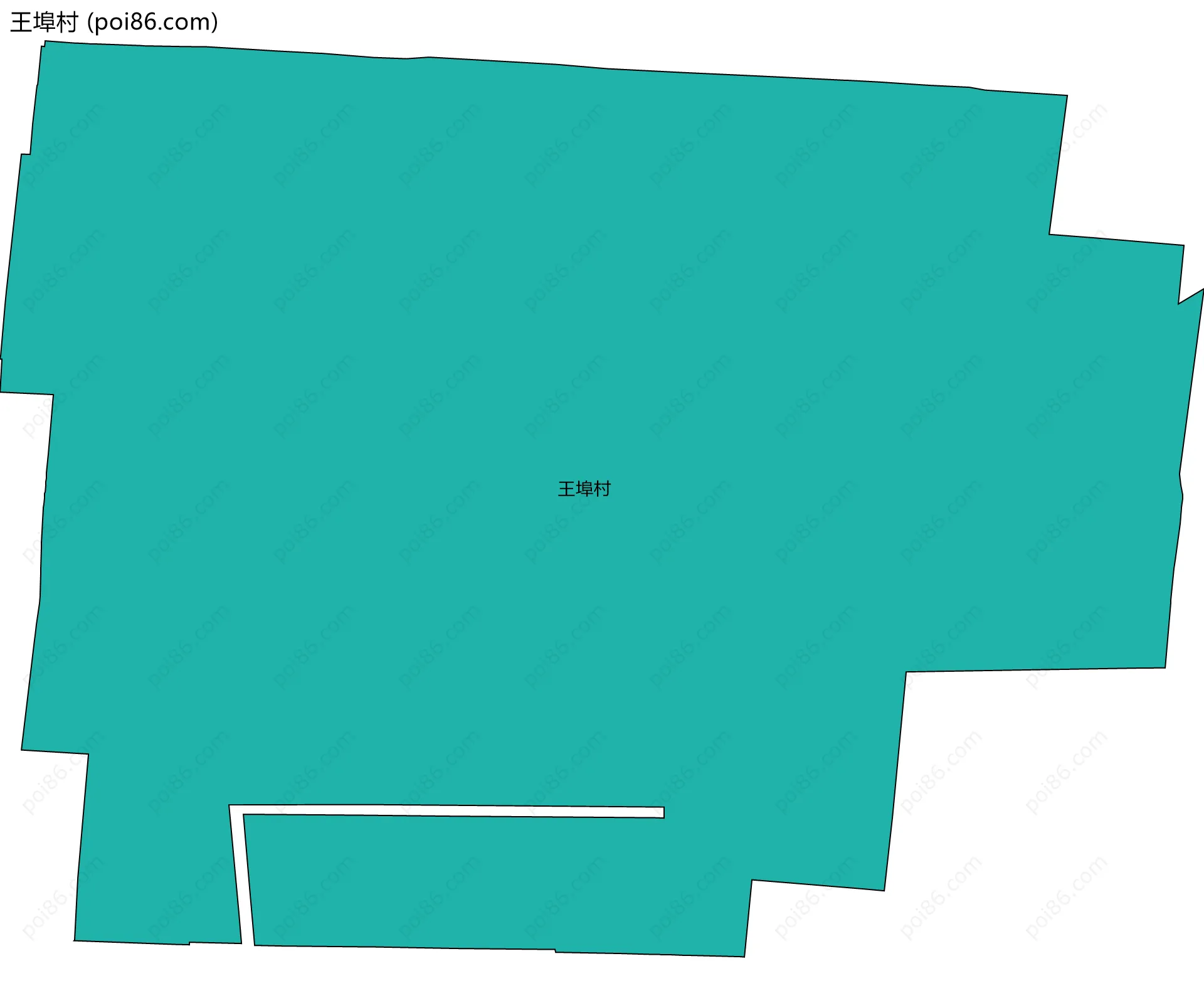 王埠村边界地图